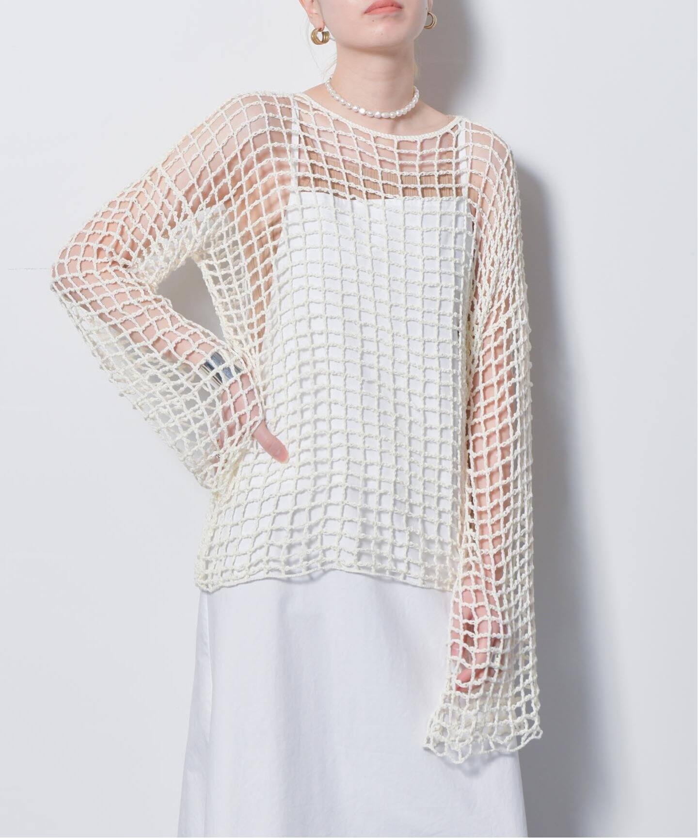 FISH NET PULLOVER：ニット（ニット／セーター）｜CITYSHOP（シティ 