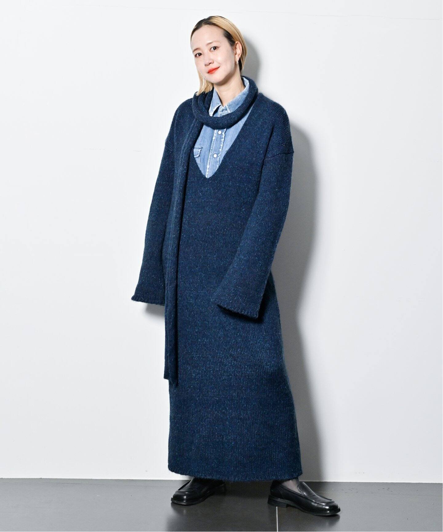 V NECK LONG ワンピース（ニットワンピース）｜CITYSHOP（シティ  