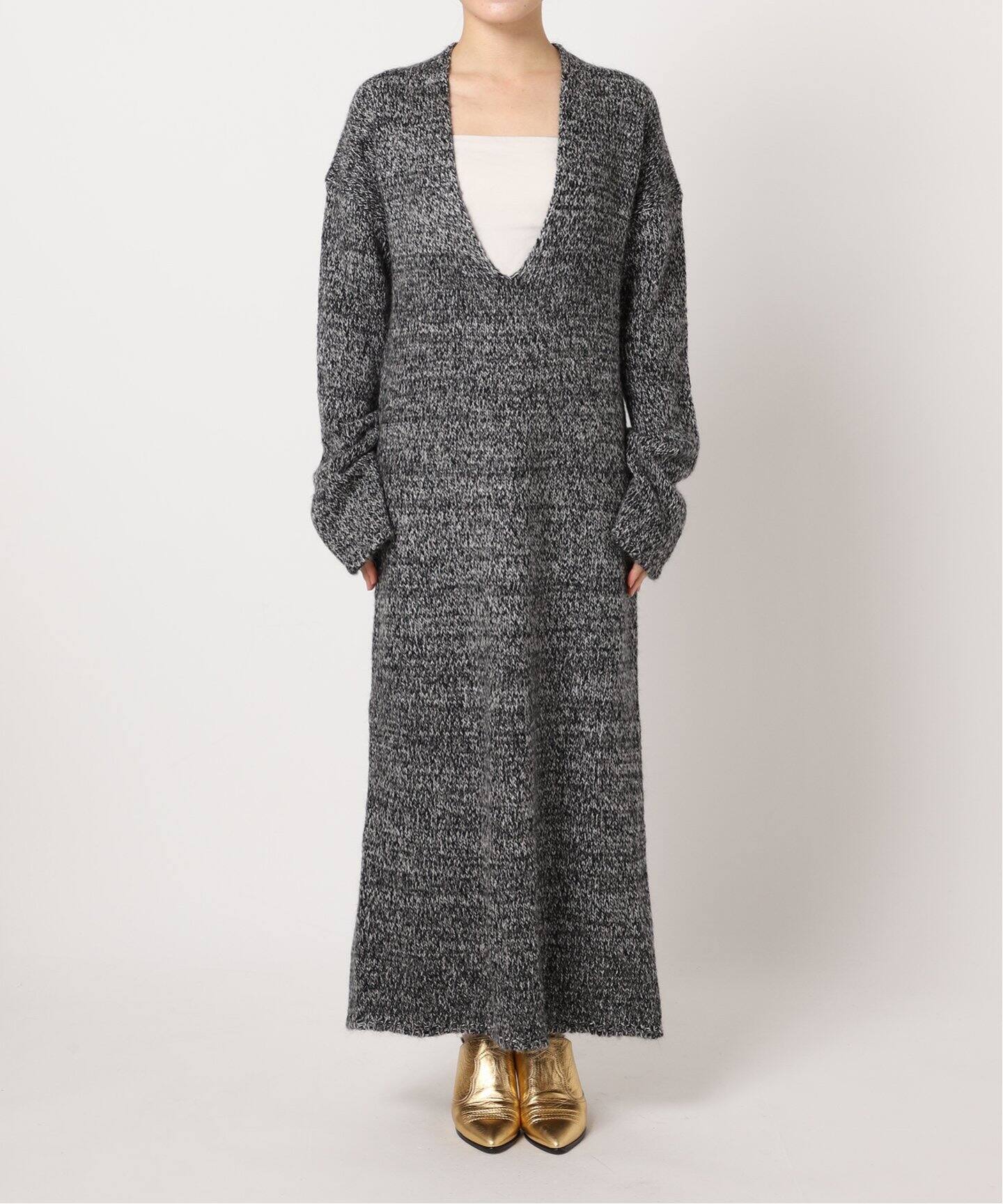 V NECK LONG ワンピース（ニットワンピース）｜CITYSHOP（シティ  