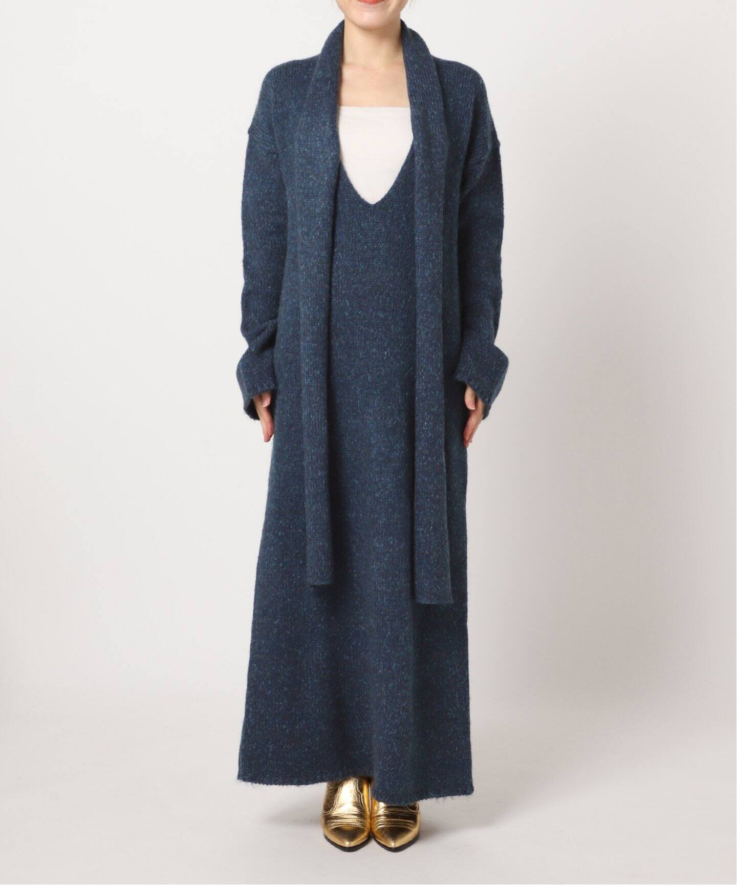 V NECK LONG ワンピース（ニットワンピース）｜CITYSHOP（シティ  
