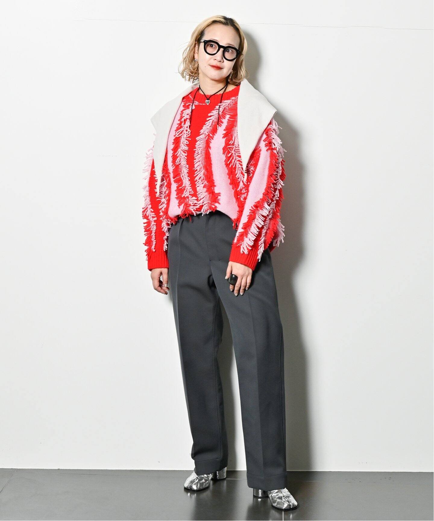 SAYAKADAVIS/サヤカデイヴィス】YIN YANG LOVE ニット（ニット  