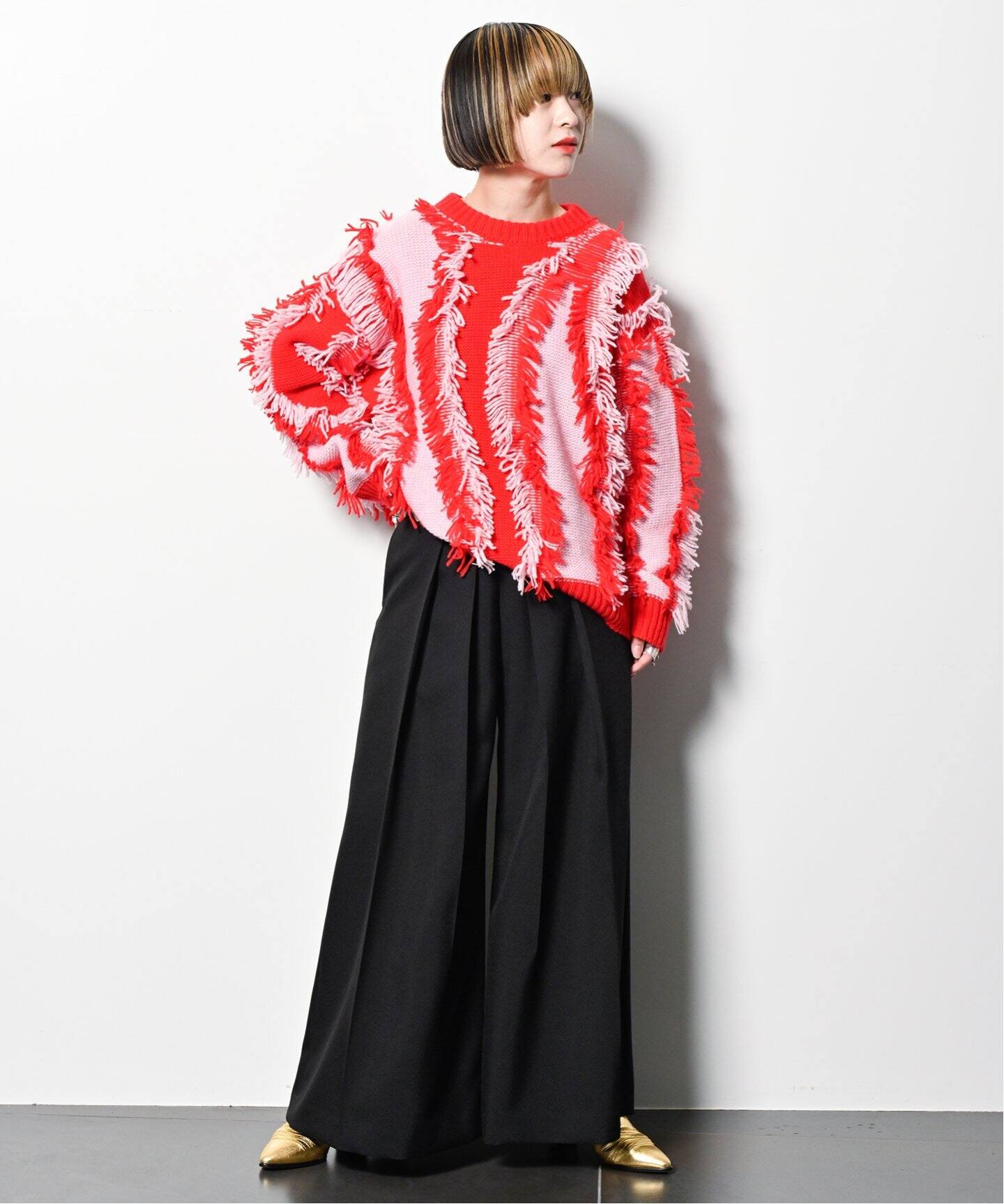 SAYAKADAVIS/サヤカデイヴィス】YIN YANG LOVE ニット（ニット  