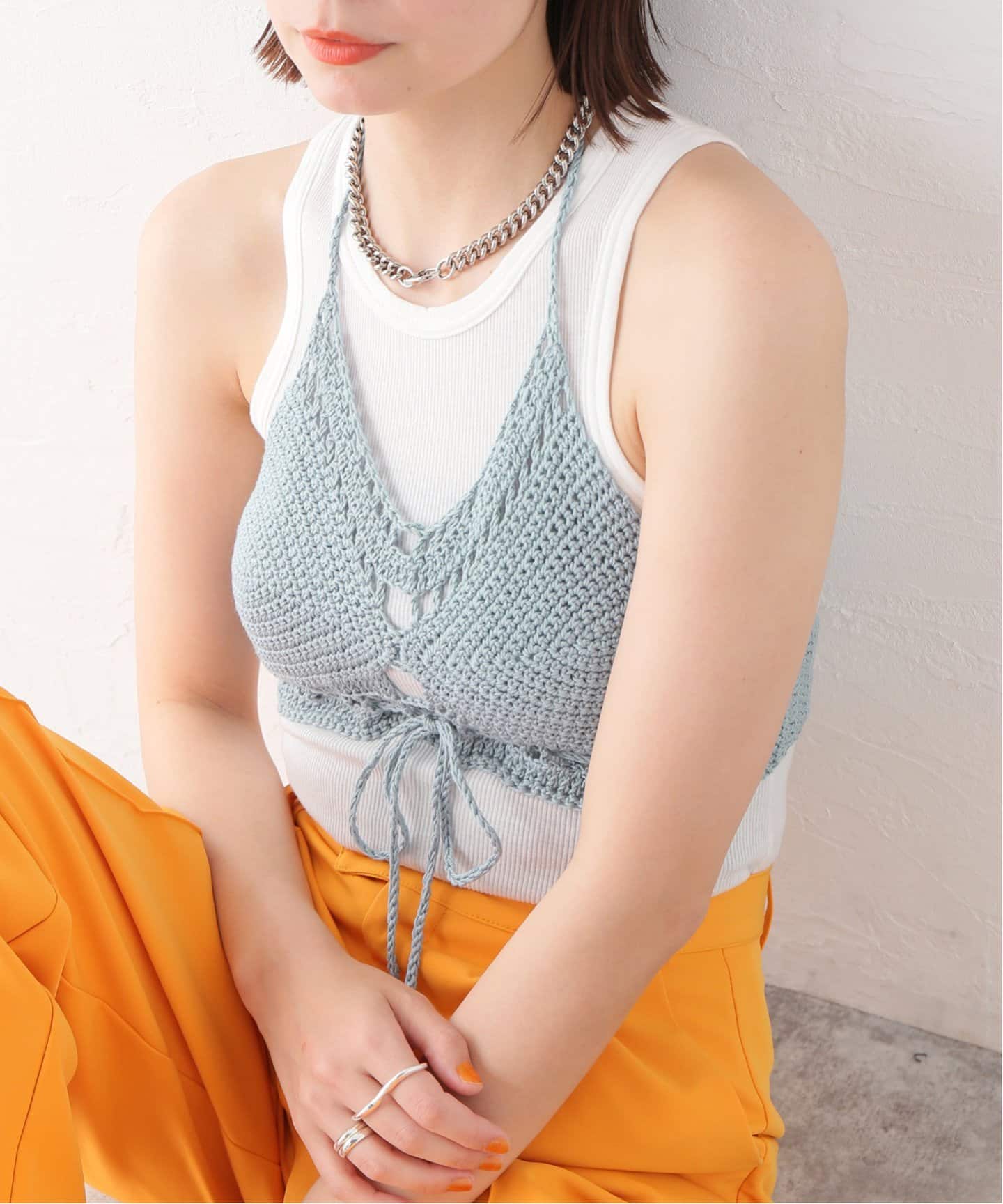CITYSHOP - VALENCIA SHANELLE  クロシェニット　cityshop VALENCIA SHANELLE 】CROCHET TOP：ニット（ニット／セーター