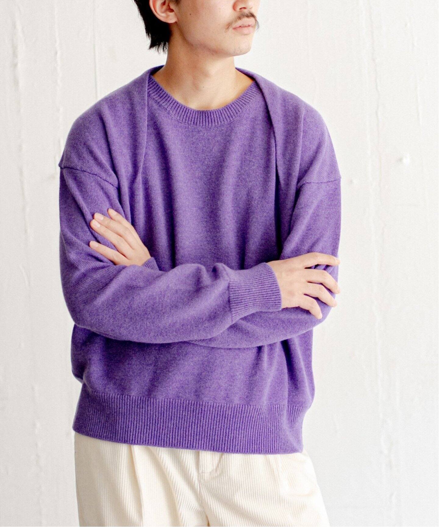 Cristaseya / クリスタセヤ】OVERSIZED SWEATER WITH DRAPED（ニット  
