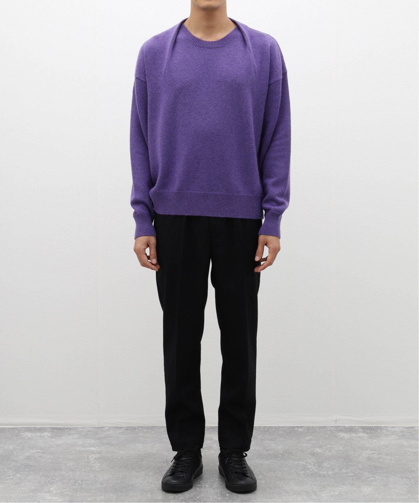 Cristaseya / クリスタセヤ】OVERSIZED SWEATER WITH DRAPED（ニット  