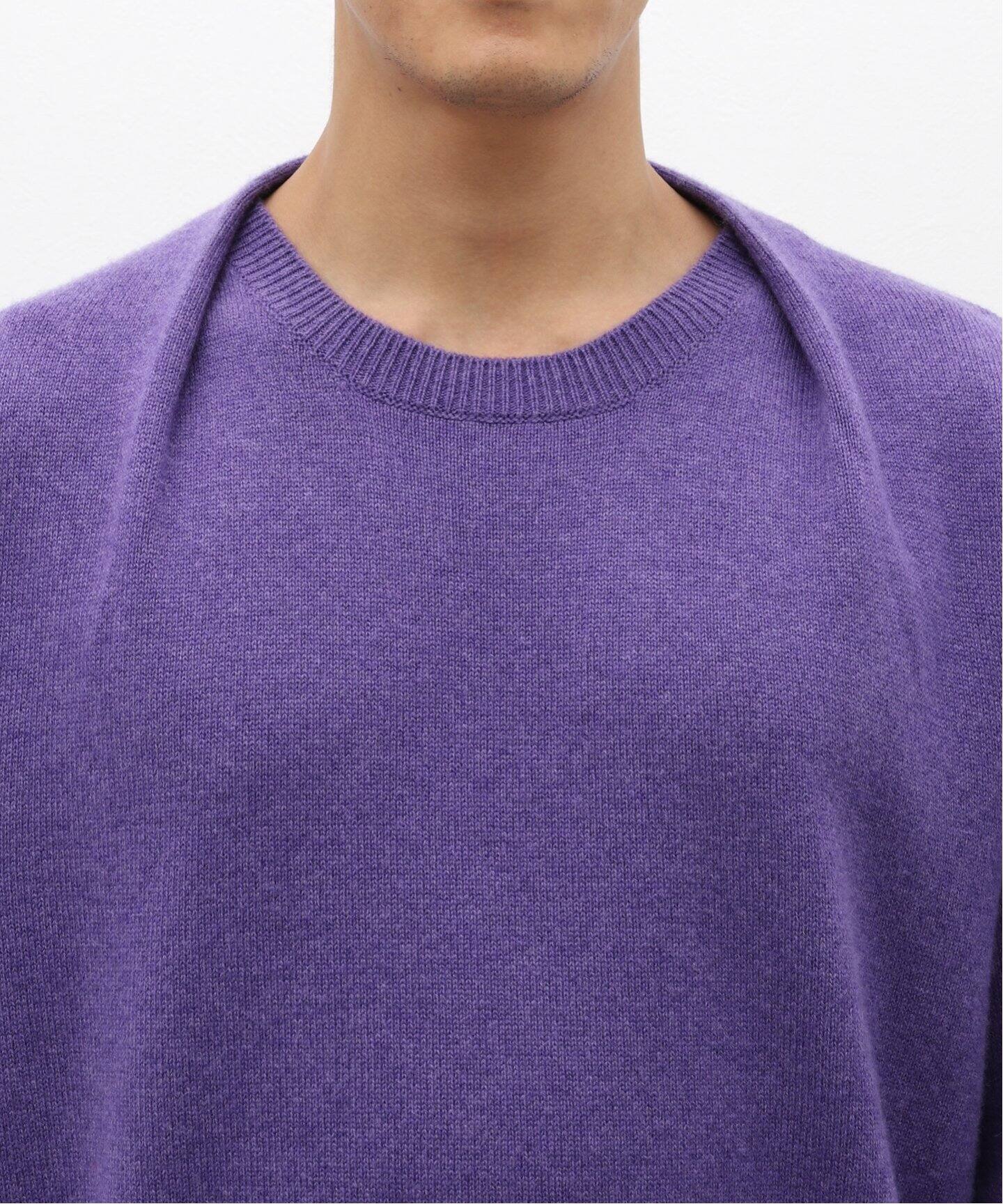 Cristaseya / クリスタセヤ】OVERSIZED SWEATER WITH DRAPED（ニット 