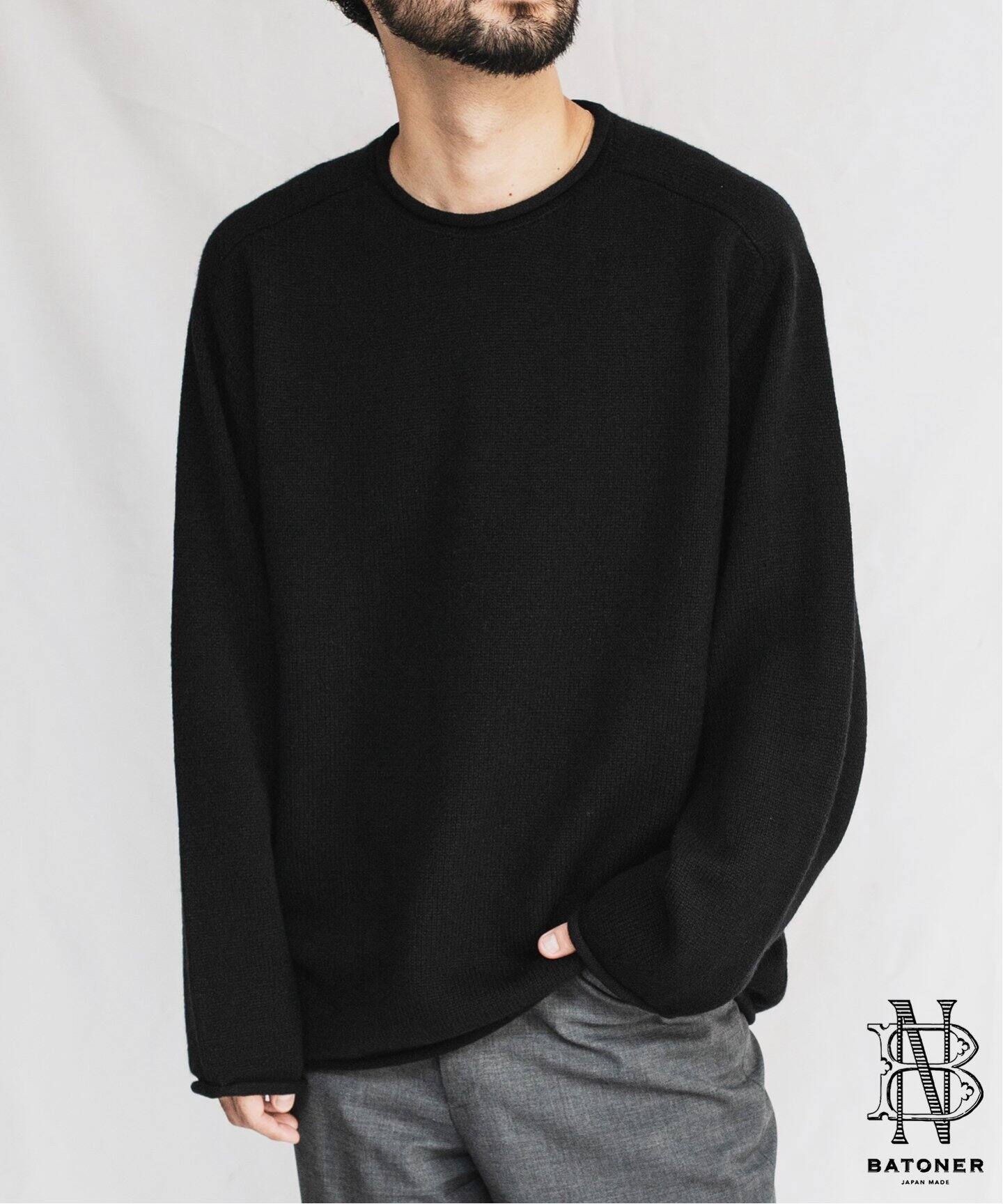 BATONER / バトナー】SUPREME LAMB ROLL NECK（ニット／セーター）｜L 