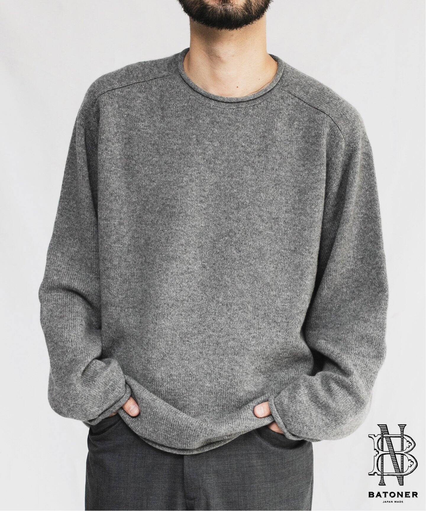 BATONER / バトナー】SUPREME LAMB ROLL NECK（ニット／セーター）｜L 