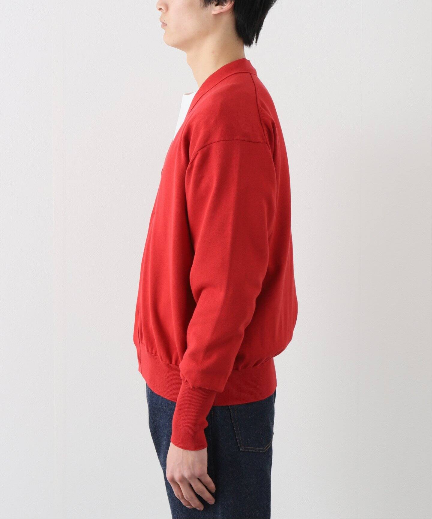 A.PRESSE/アプレッセ】Cotton Knit Cardigan（ニット／セーター）｜L 