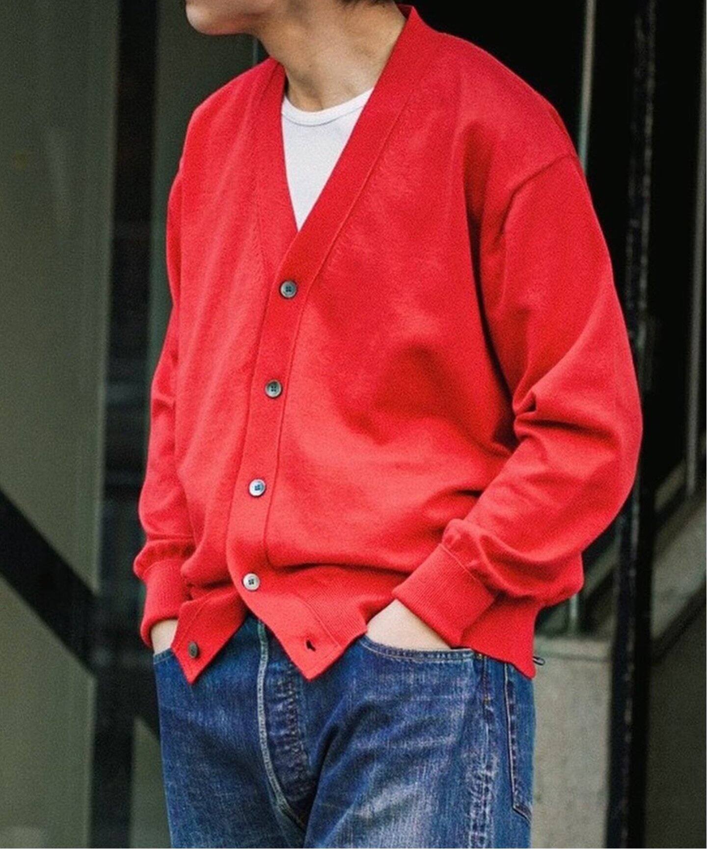 A.PRESSE/アプレッセ】Cotton Knit Cardigan（ニット／セーター）｜L 