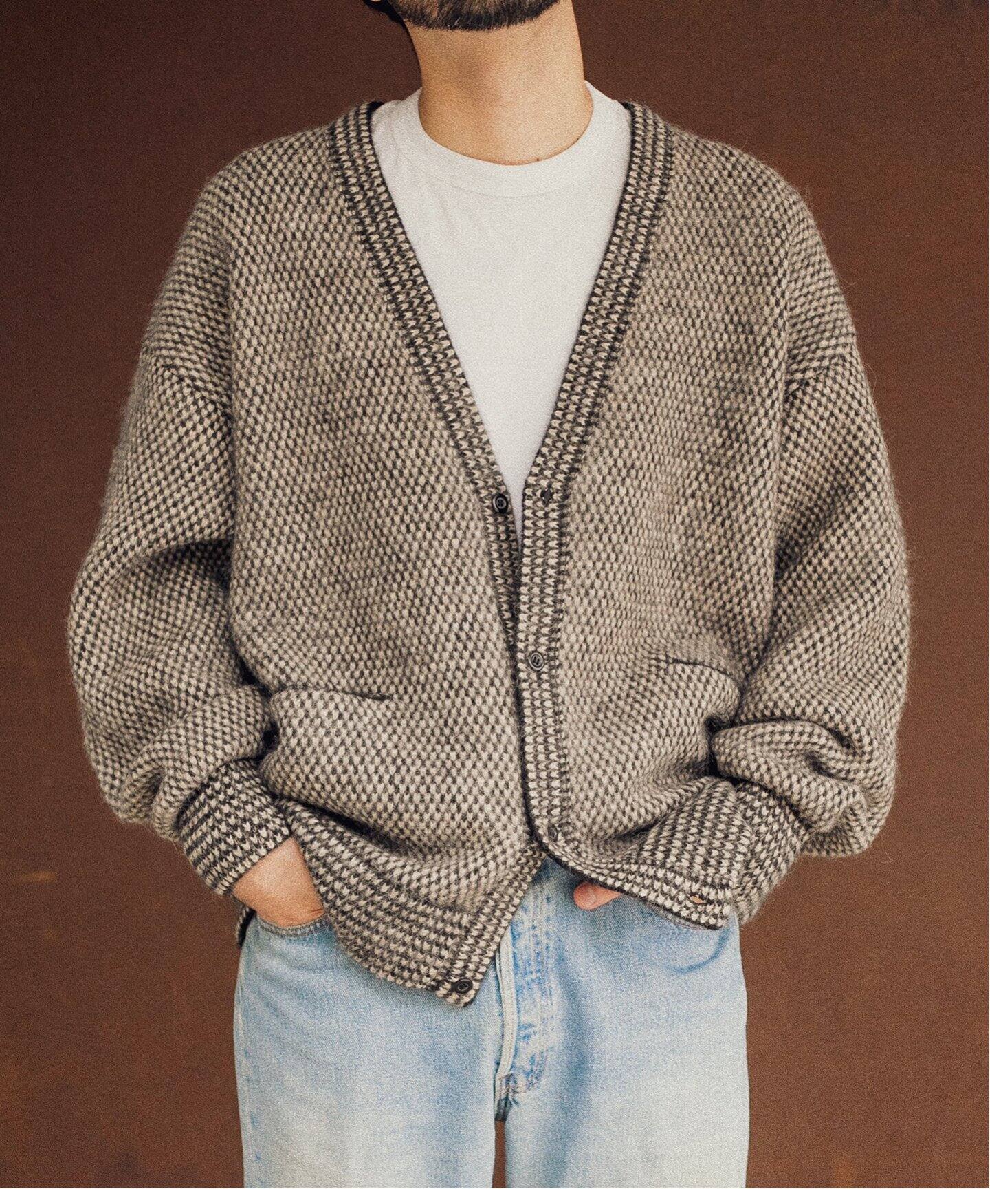 blurhms / ブラームス】 Alpaca Birds-eye Knit Cardigan（ニット 