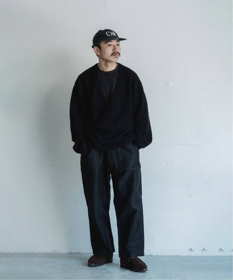 BATONER/バトナー】別注 V NECK KNIT（ニット／セーター）｜L