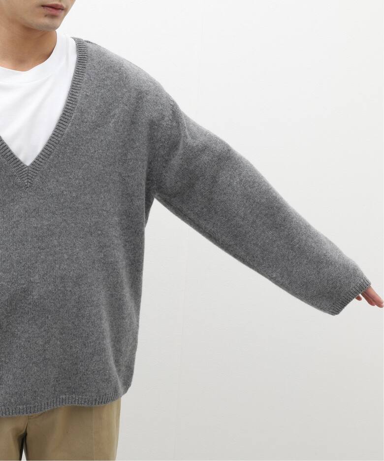 BATONER/バトナー】別注 V NECK KNIT（ニット／セーター）｜L