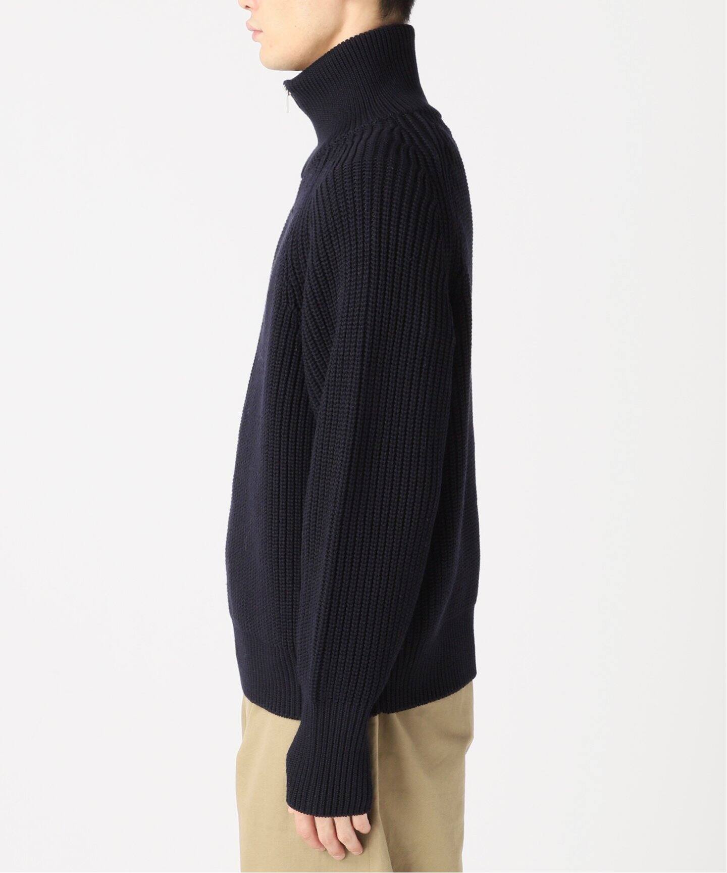 BATONER/バトナー】別注 Half Zip Ficsherman Knit（ニット／セーター 