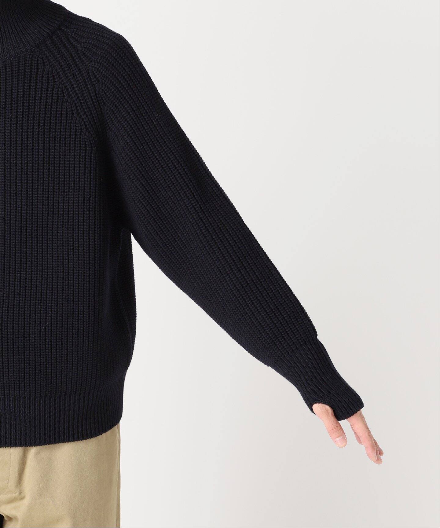 BATONER/バトナー】別注 Half Zip Ficsherman Knit（ニット／セーター 
