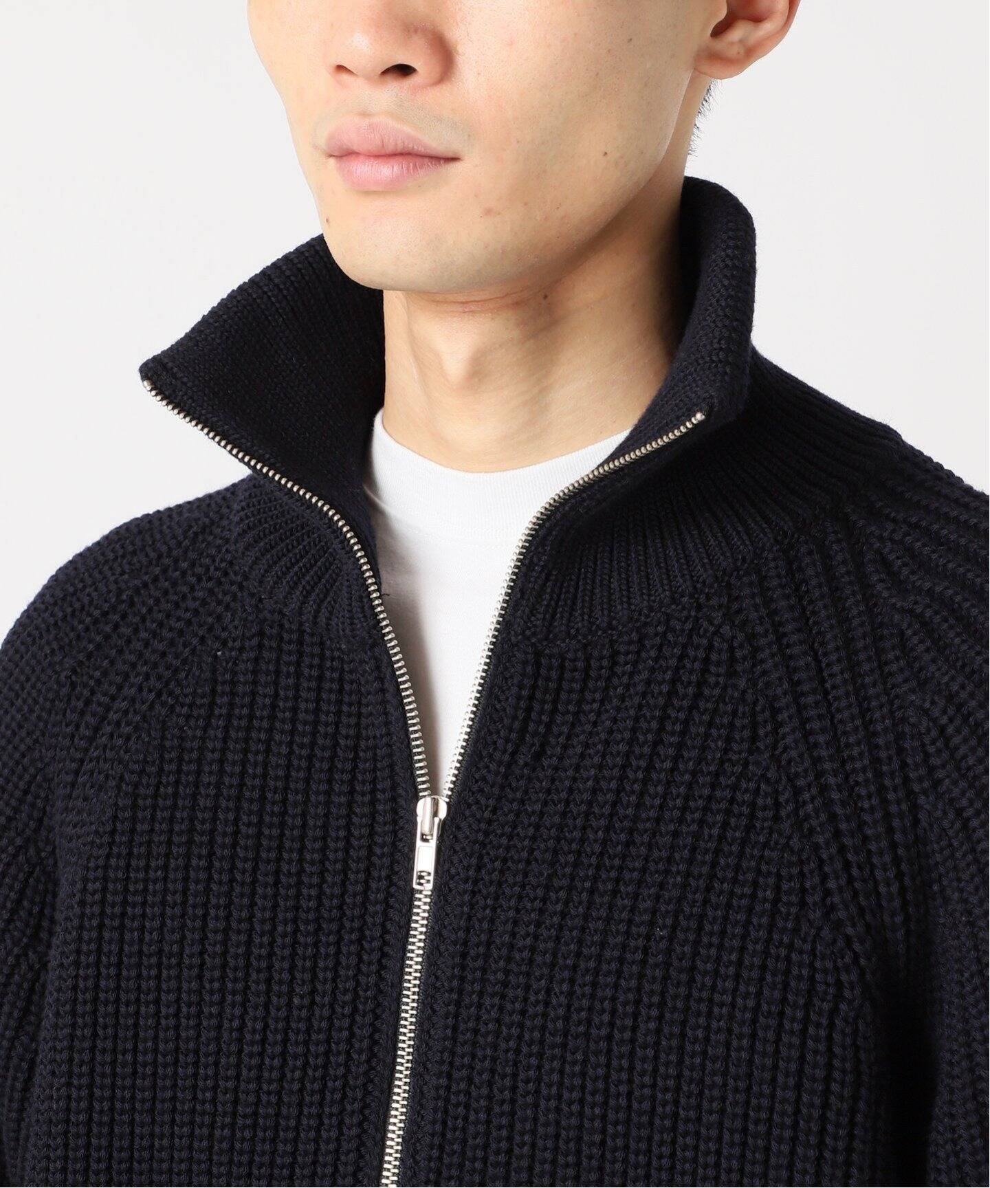 BATONER/バトナー】別注 Half Zip Ficsherman Knit（ニット／セーター 