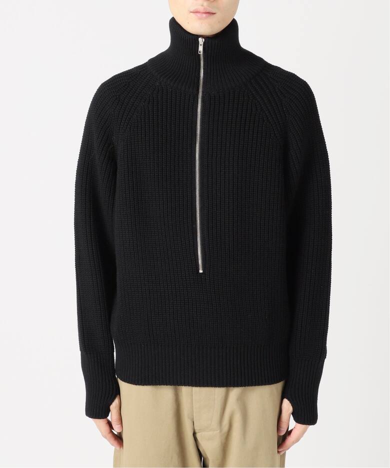 BATONER/バトナー】別注 Half Zip Ficsherman Knit（ニット／セーター 