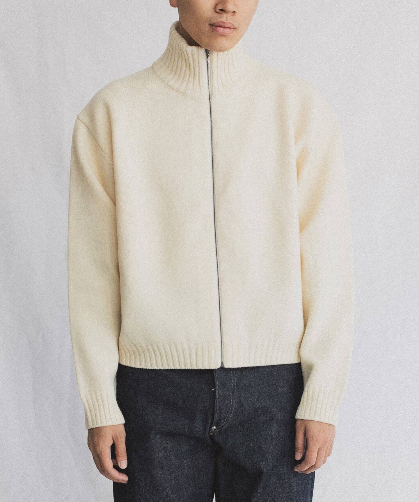 RE-PURPOSE / リパーパス】ZIP cardigan（ニット／セーター）｜L 