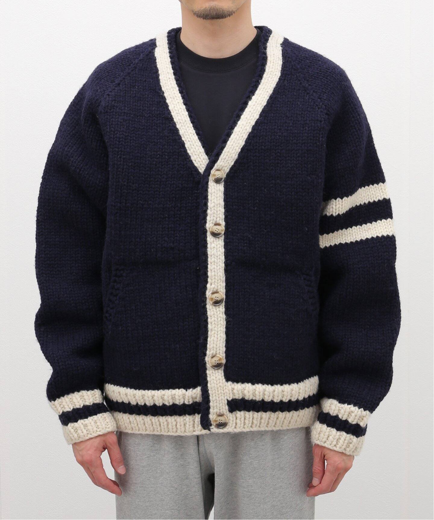 HANDKNIT COLLEGIATE SWEATER（ニット／セーター）｜REIGNING