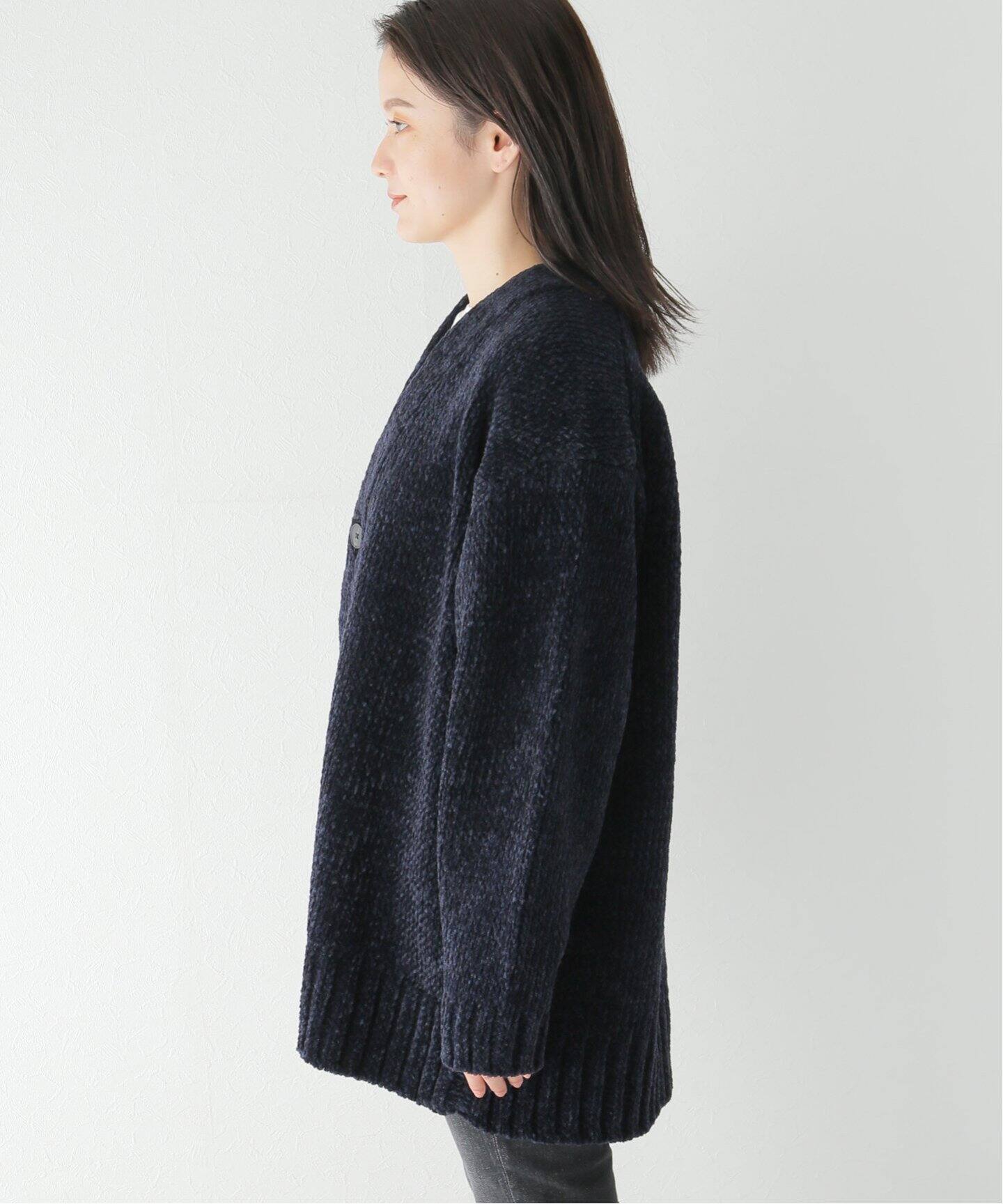 ATON / エイトン】WOOL MOLE OVERSIZED CARDIGAN（カーディガン  