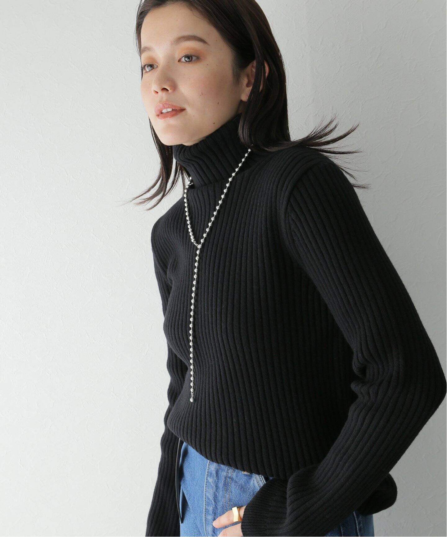 ATON / エイトン】NATURAL DYED WOOL TURTLENECK（ニット／セーター  