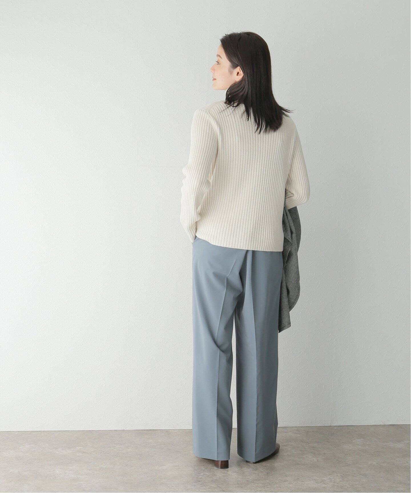 ATON / エイトン】NATURAL DYED WOOL TURTLENECK（ニット／セーター 