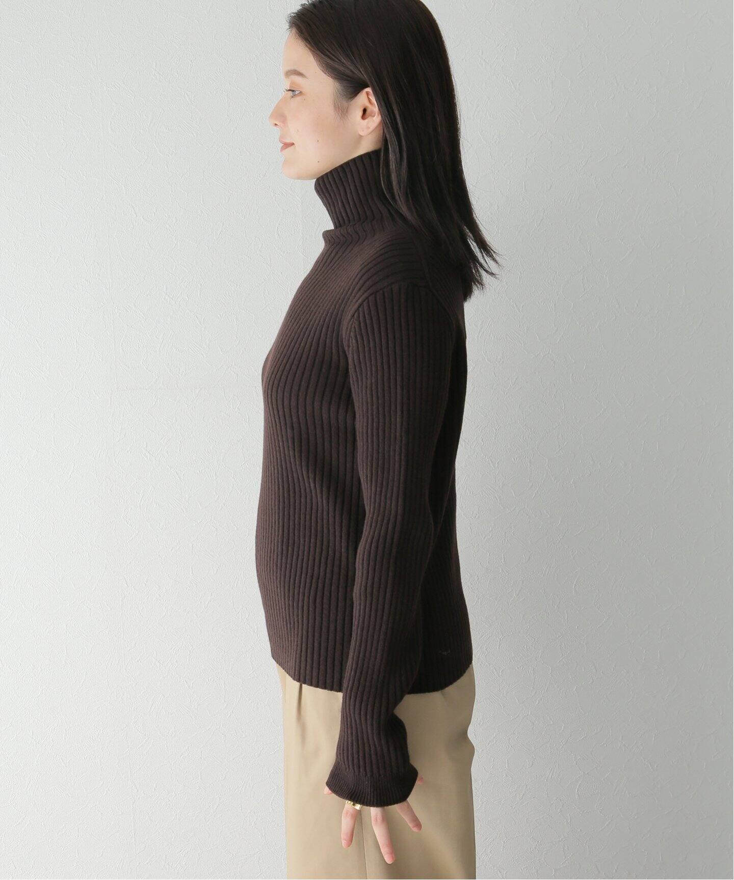 ATON / エイトン】NATURAL DYED WOOL TURTLENECK（ニット／セーター 