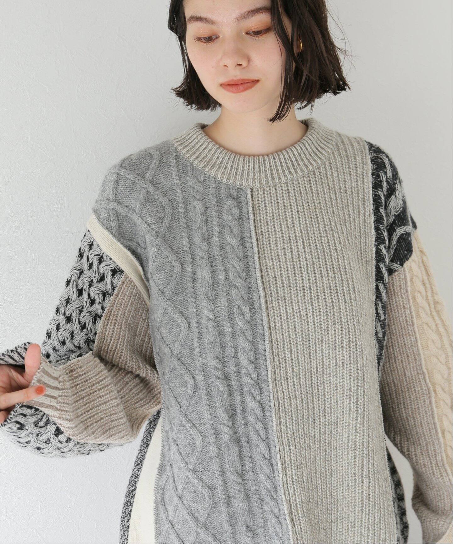 KURO / クロ】REMAKE KNIT SWEATER（ニット／セーター）｜BOICE FROM 