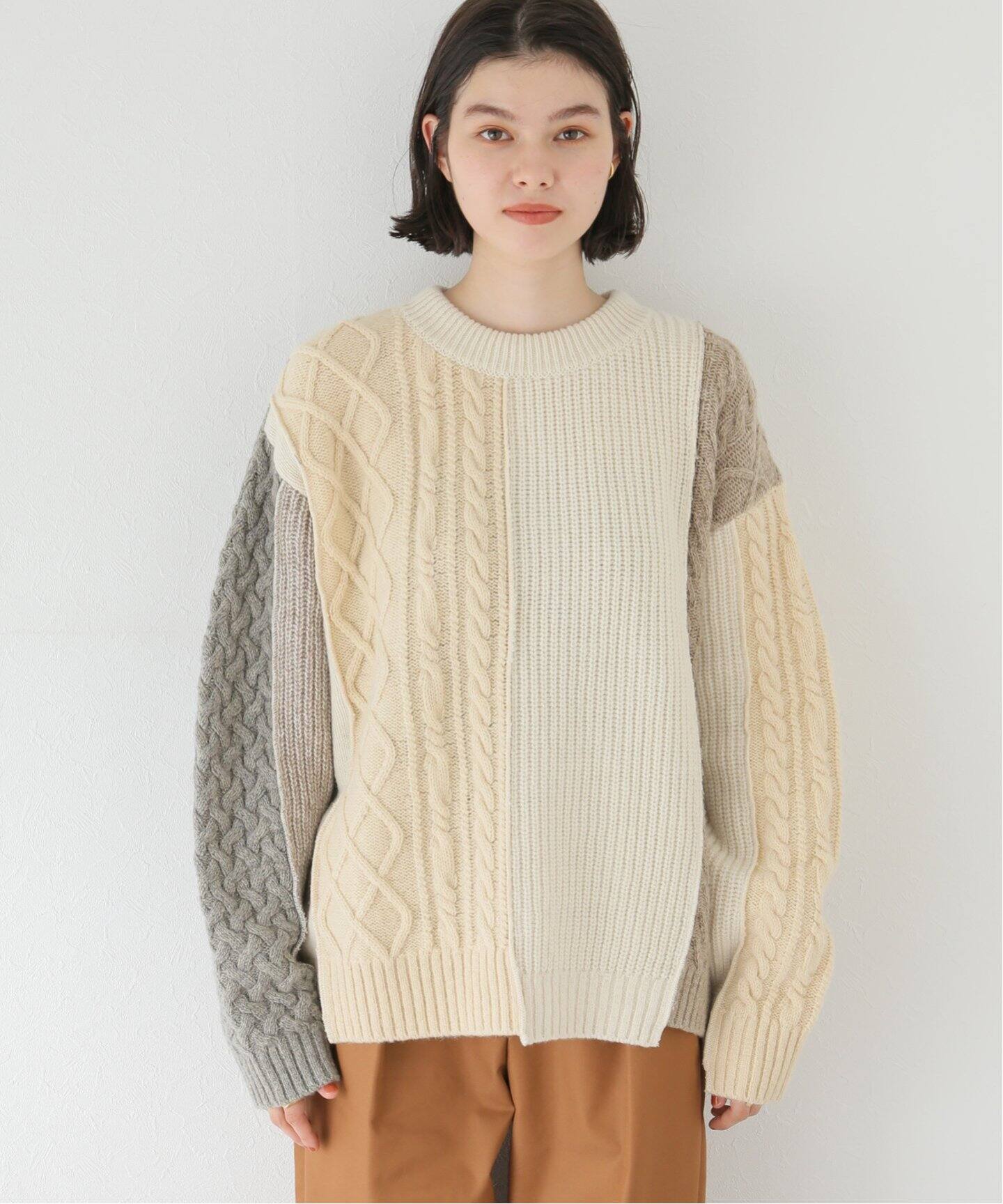 KURO / クロ】REMAKE KNIT SWEATER（ニット／セーター）｜BOICE FROM 