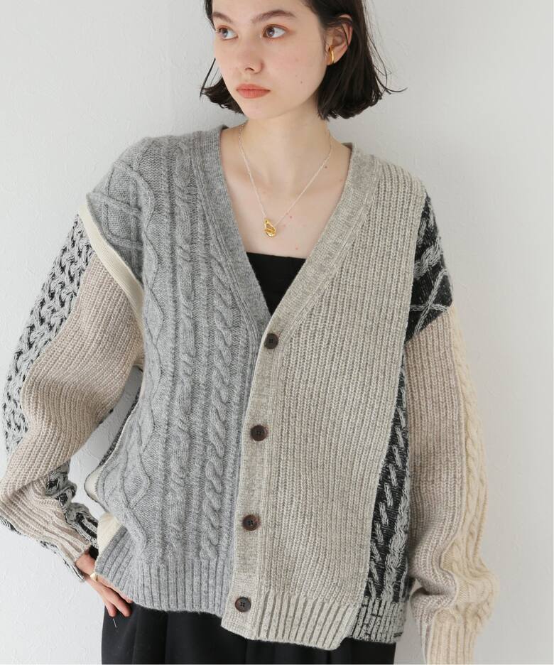 KURO / クロ】REMAKE KNIT CARDIGAN（カーディガン）｜BOICE FROM 
