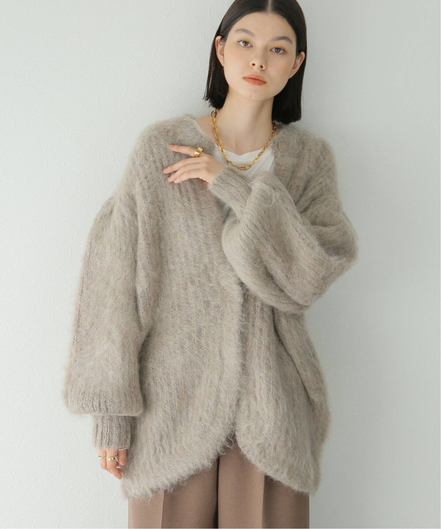 CLANE / クラネ】COLOR MOHAIR SHAGGY CARDIGAN（カーディガン  