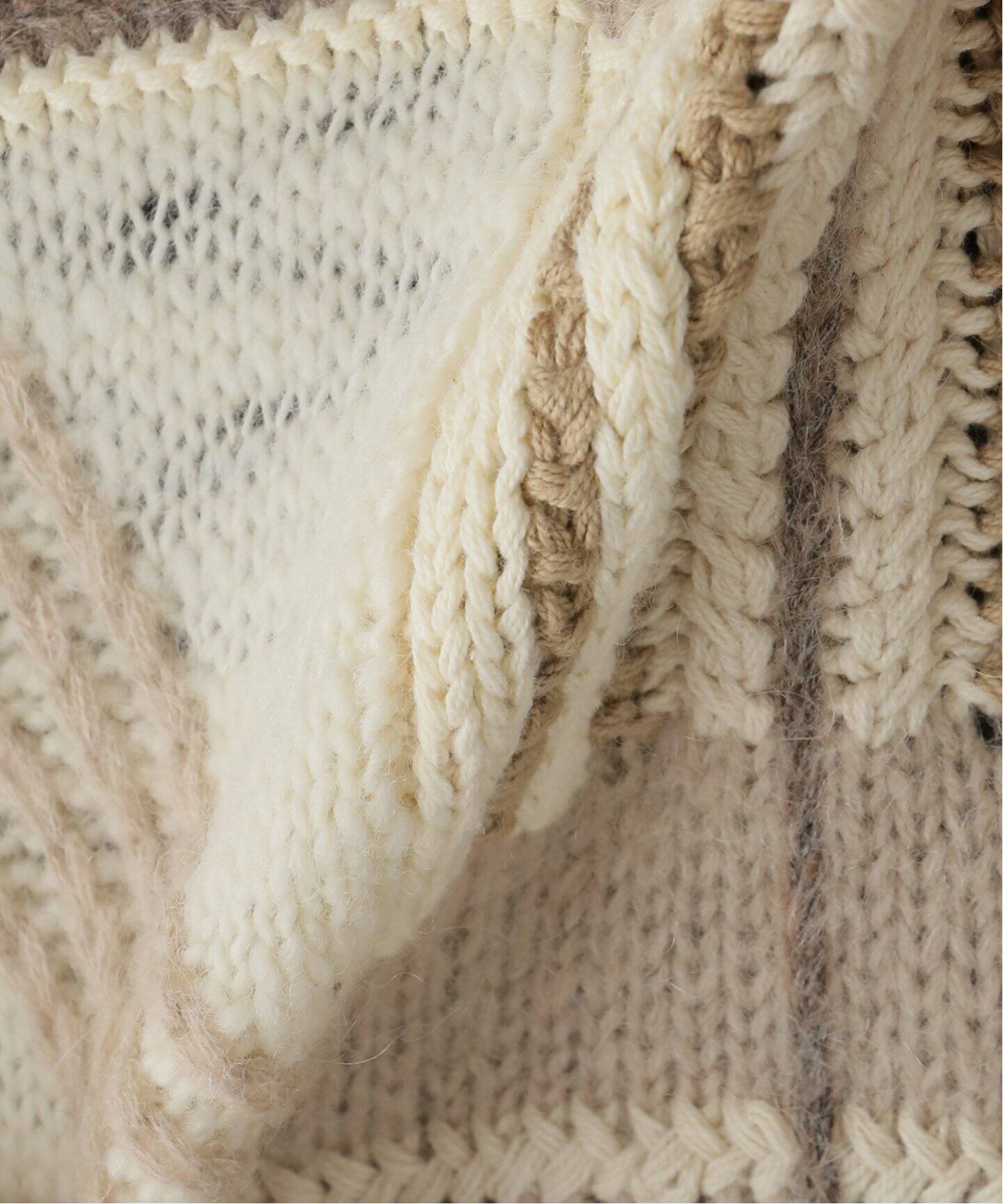 TODAYFUL / トゥデイフル】Geometric Hand Knit（ニット／セーター 