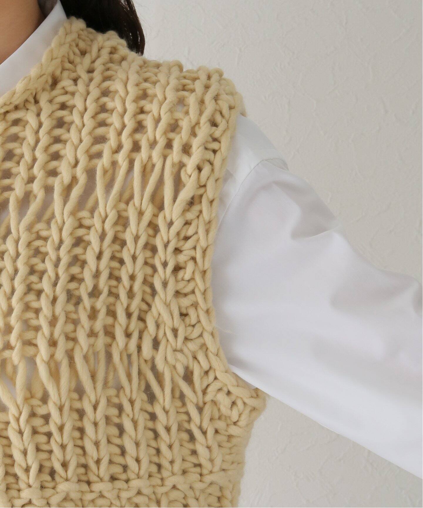 TODAYFUL / トゥデイフル】Chunky Hand Knitvest（ニット／セーター 
