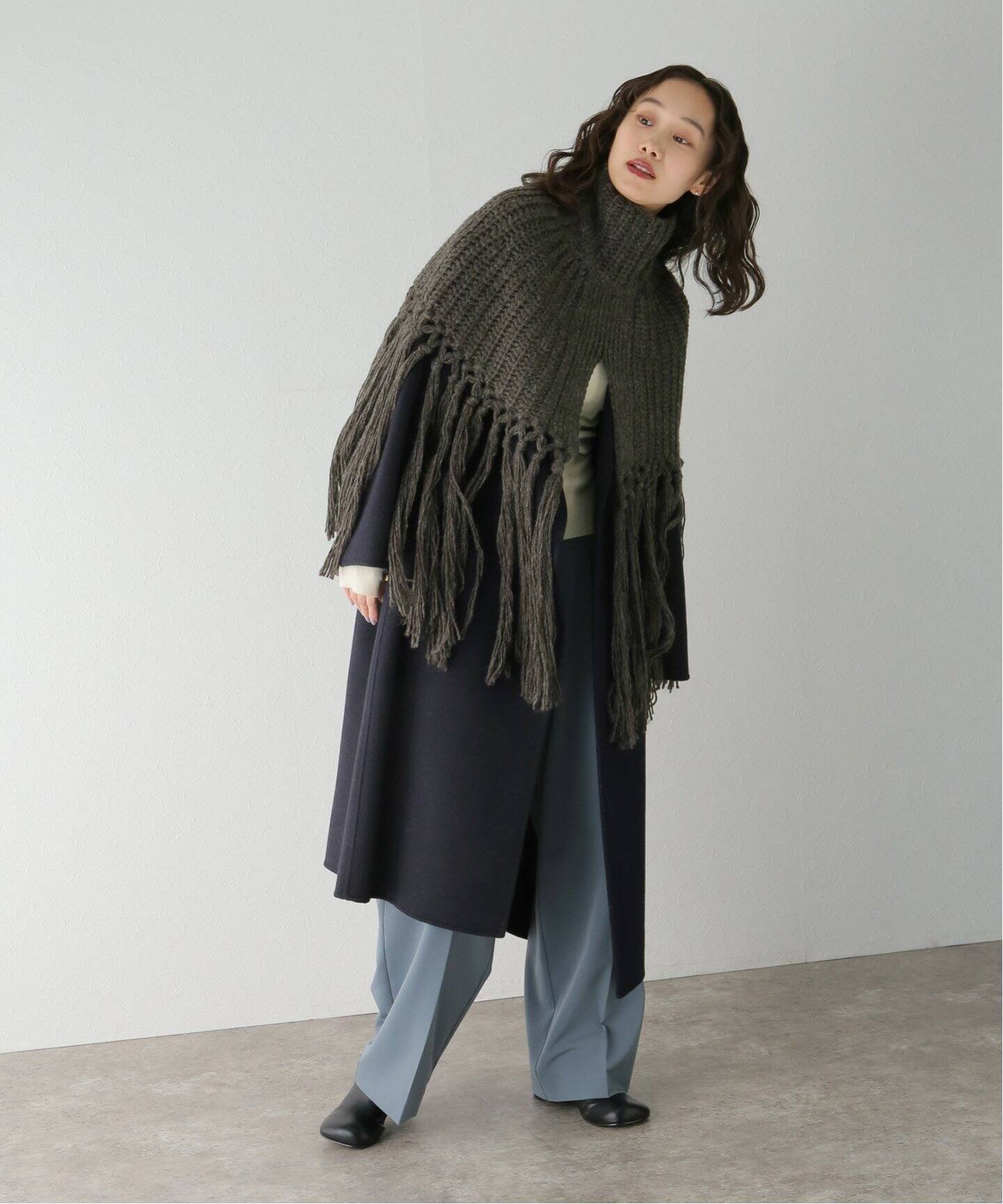 TODAYFUL / トゥデイフル】Fringe Knit Cape（ニット／セーター 