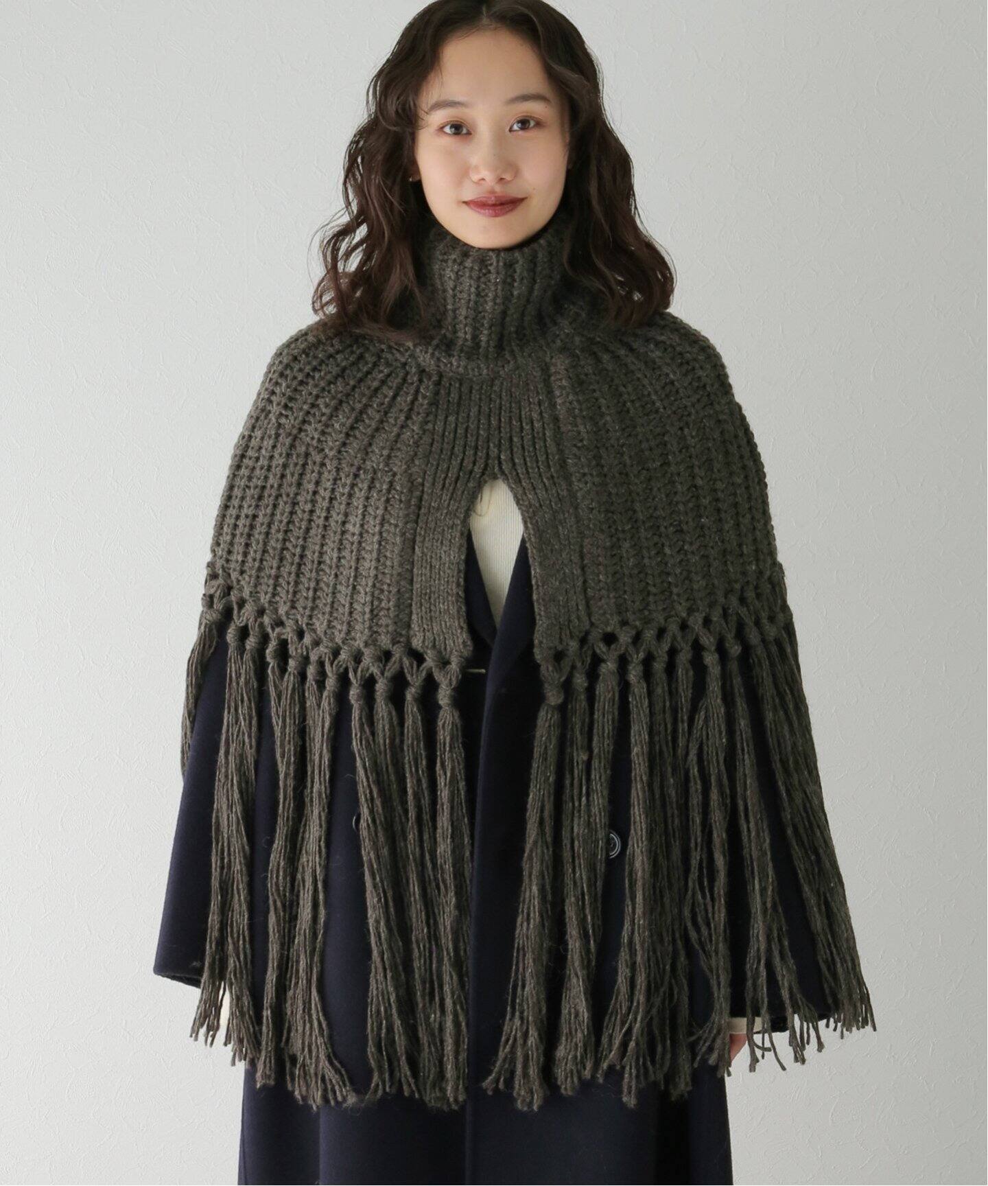TODAYFUL / トゥデイフル】Fringe Knit Cape（ニット／セーター 