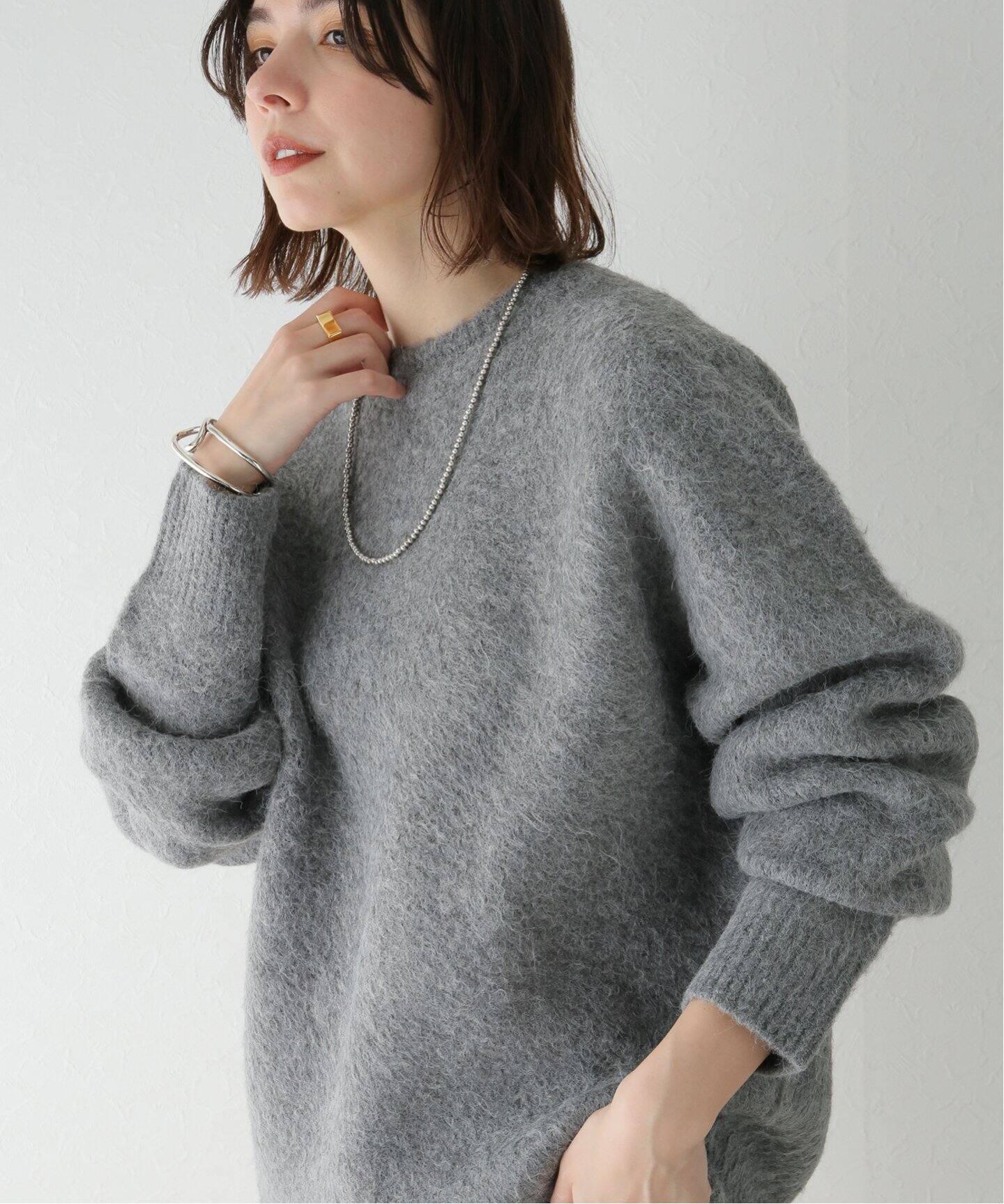 TODAYFUL / トゥデイフル】Brashed Crewneck Knit（ニット／セーター 