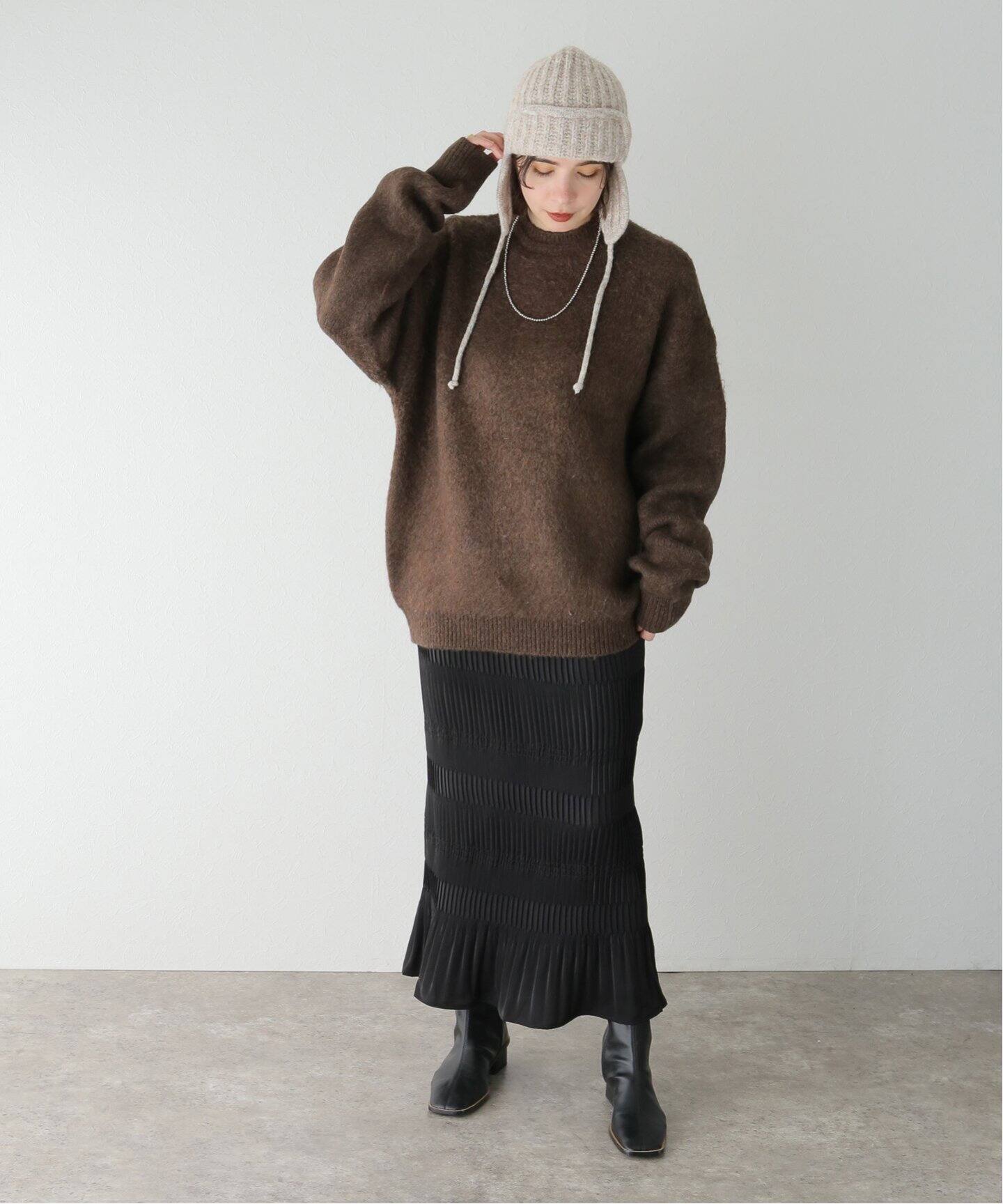 TODAYFUL / トゥデイフル】Brashed Crewneck Knit（ニット／セーター 