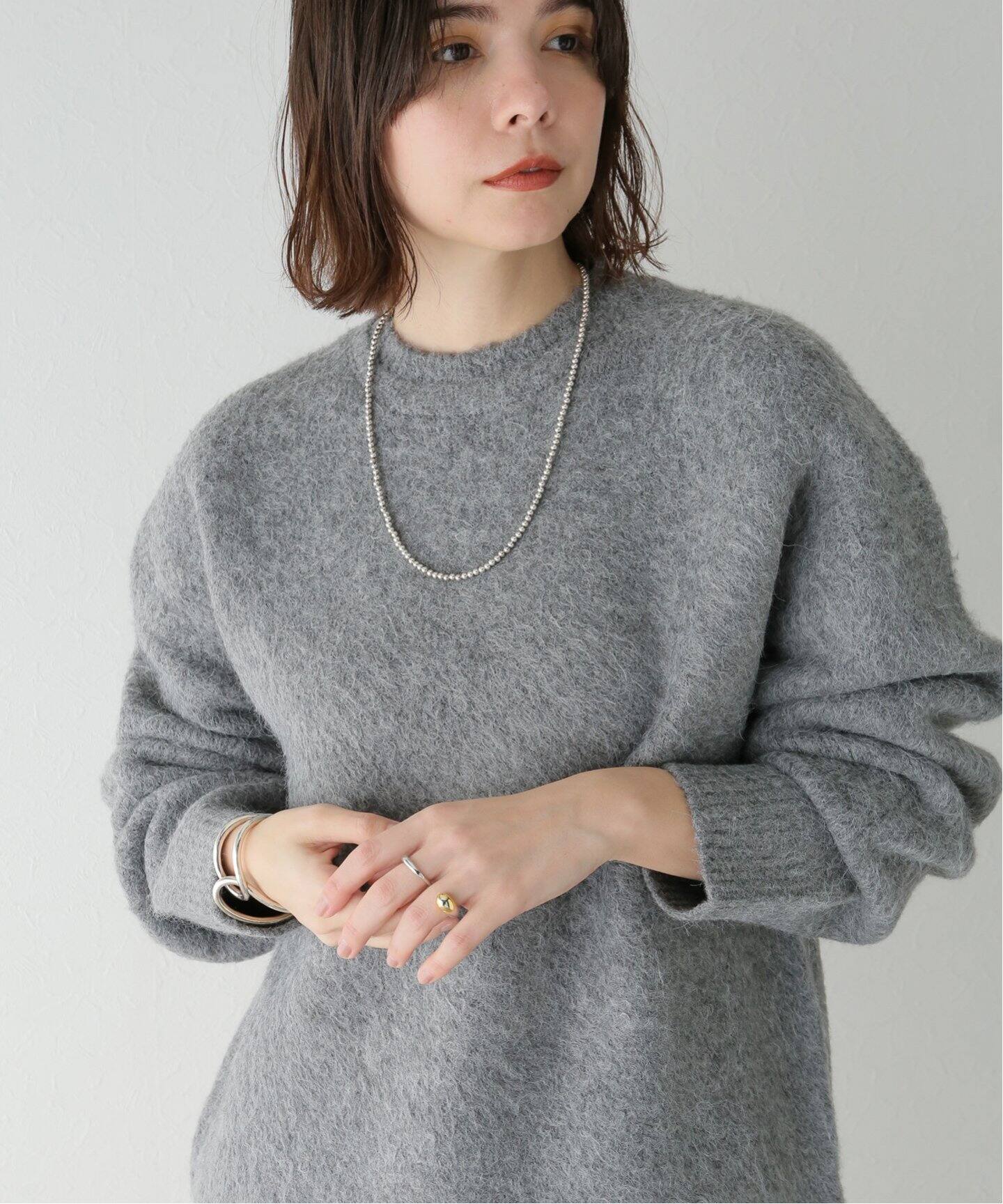 TODAYFUL / トゥデイフル】Brashed Crewneck Knit（ニット／セーター 