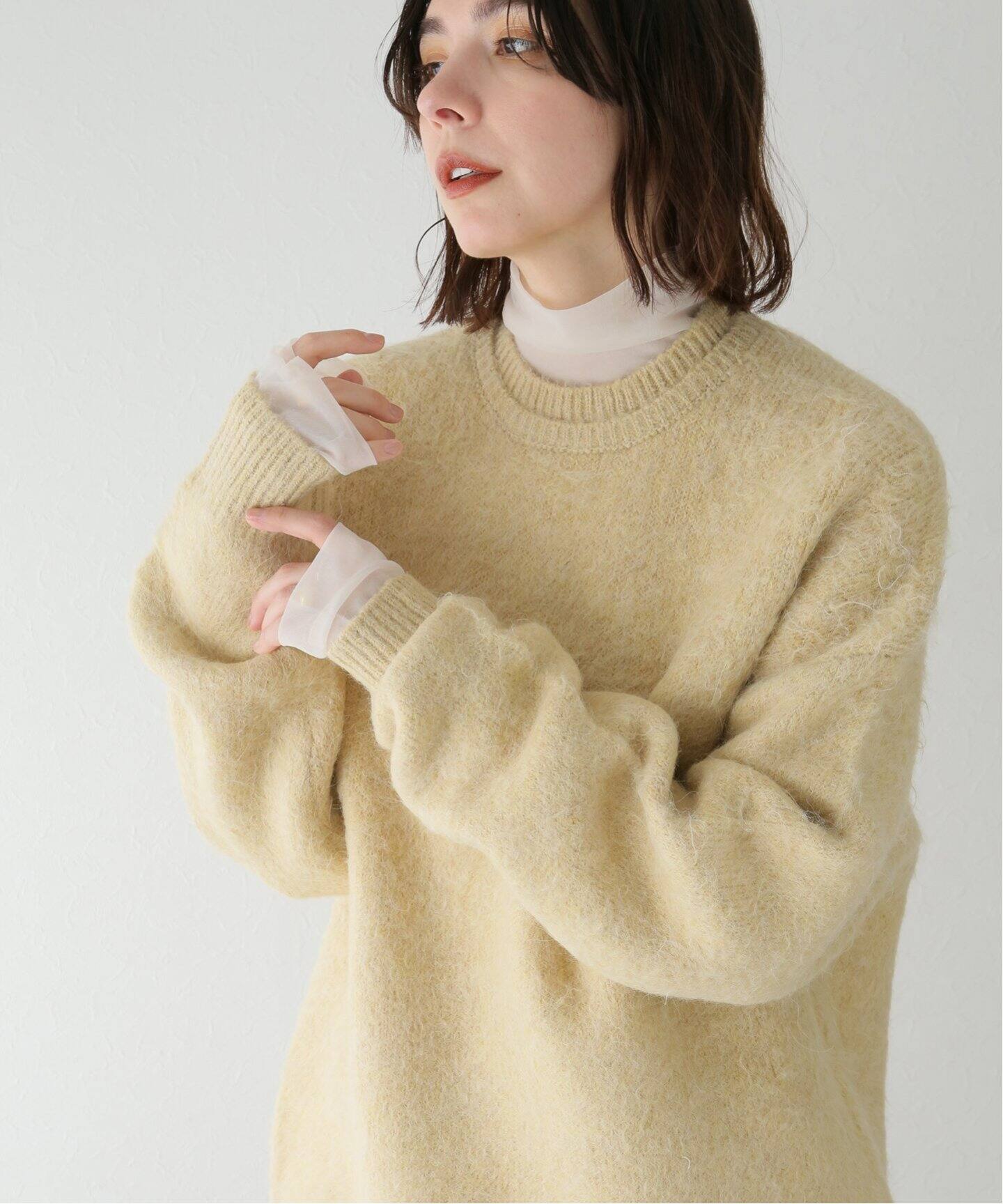 TODAYFUL / トゥデイフル】Brashed Crewneck Knit（ニット／セーター 