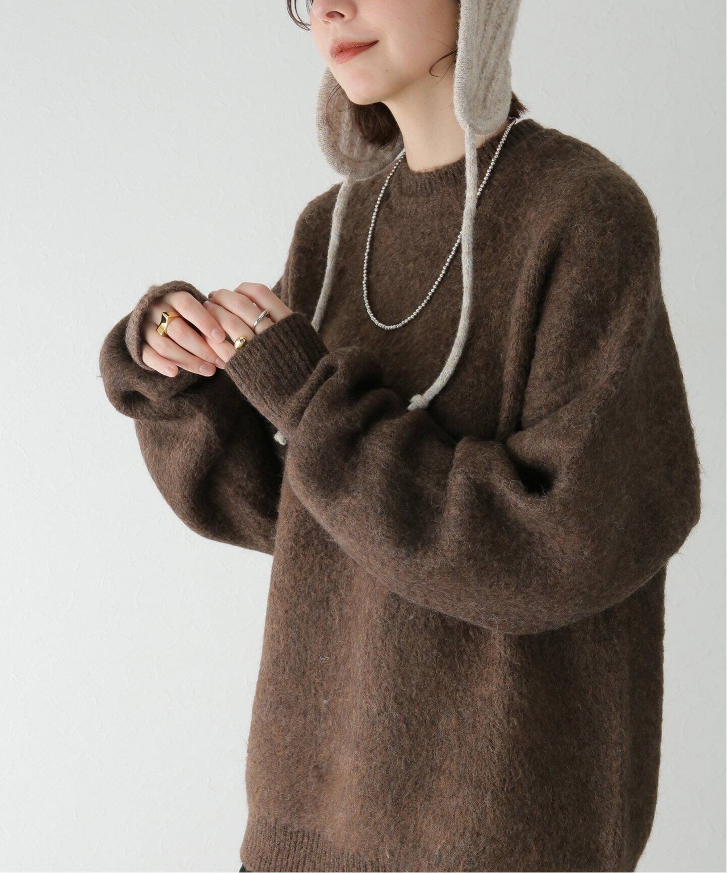 TODAYFUL / トゥデイフル】Brashed Crewneck Knit（ニット／セーター 