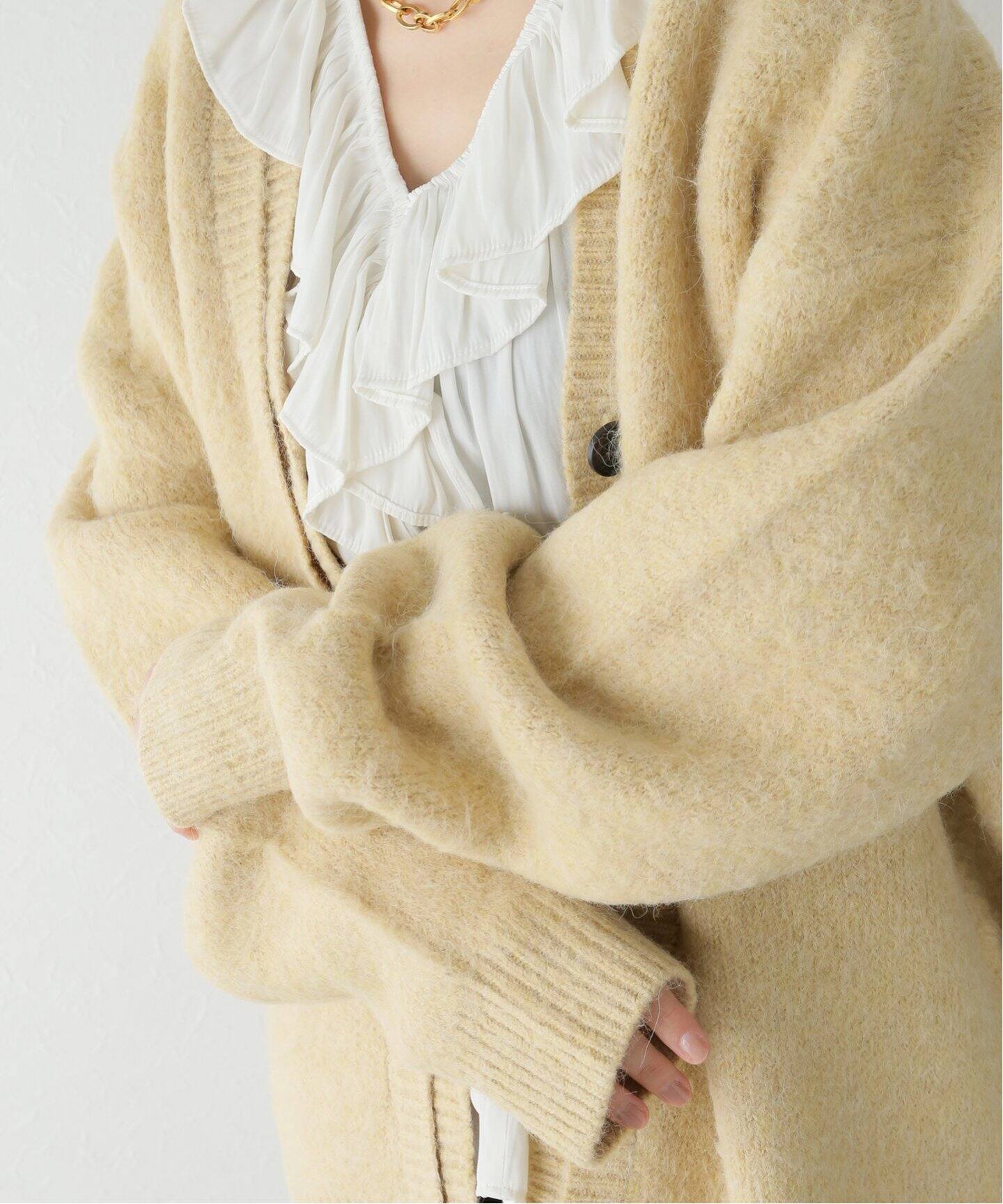 TODAYFUL / トゥデイフル】Brashed Vneck Cardigan（カーディガン 