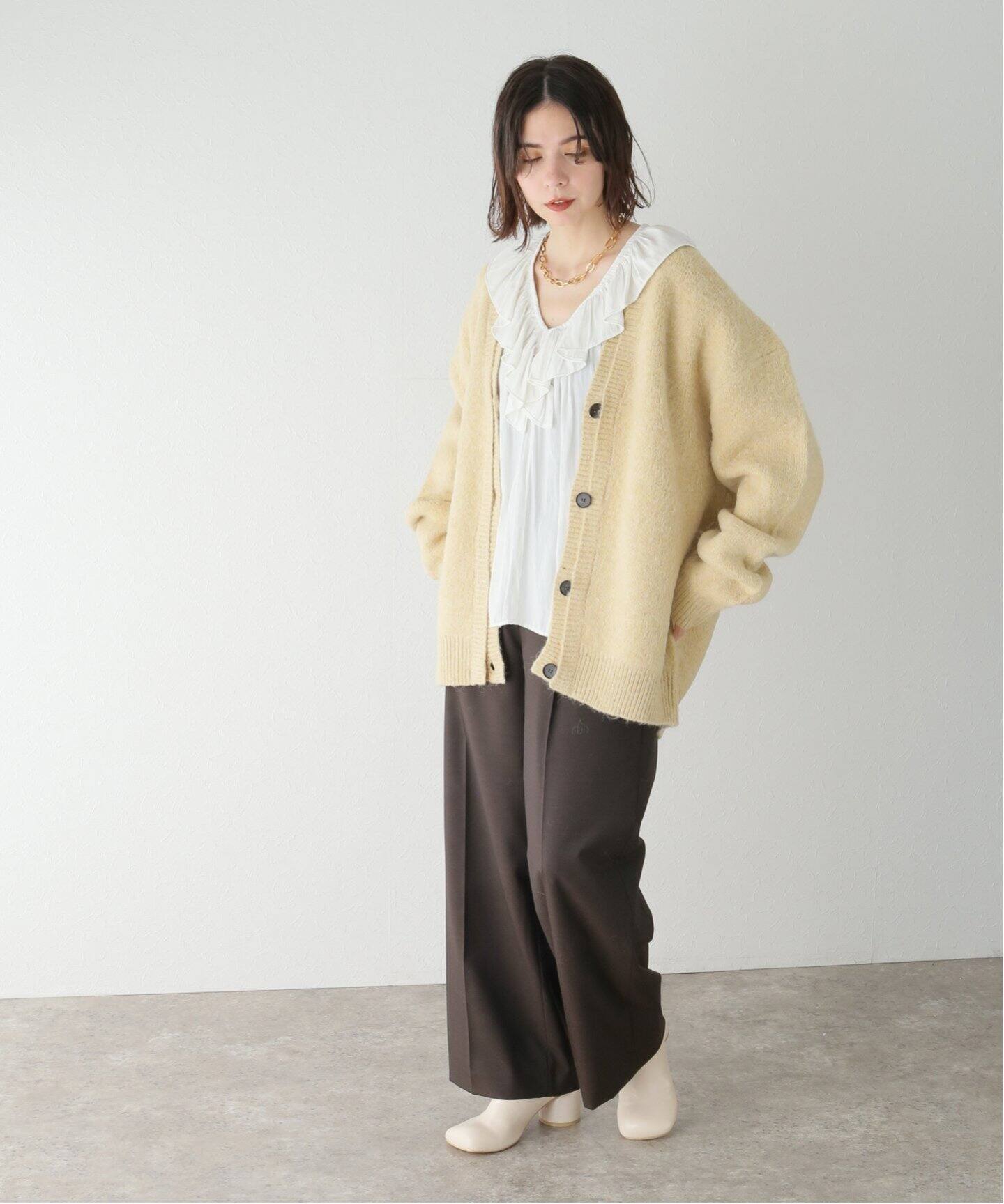 TODAYFUL / トゥデイフル】Brashed Vneck Cardigan（カーディガン  
