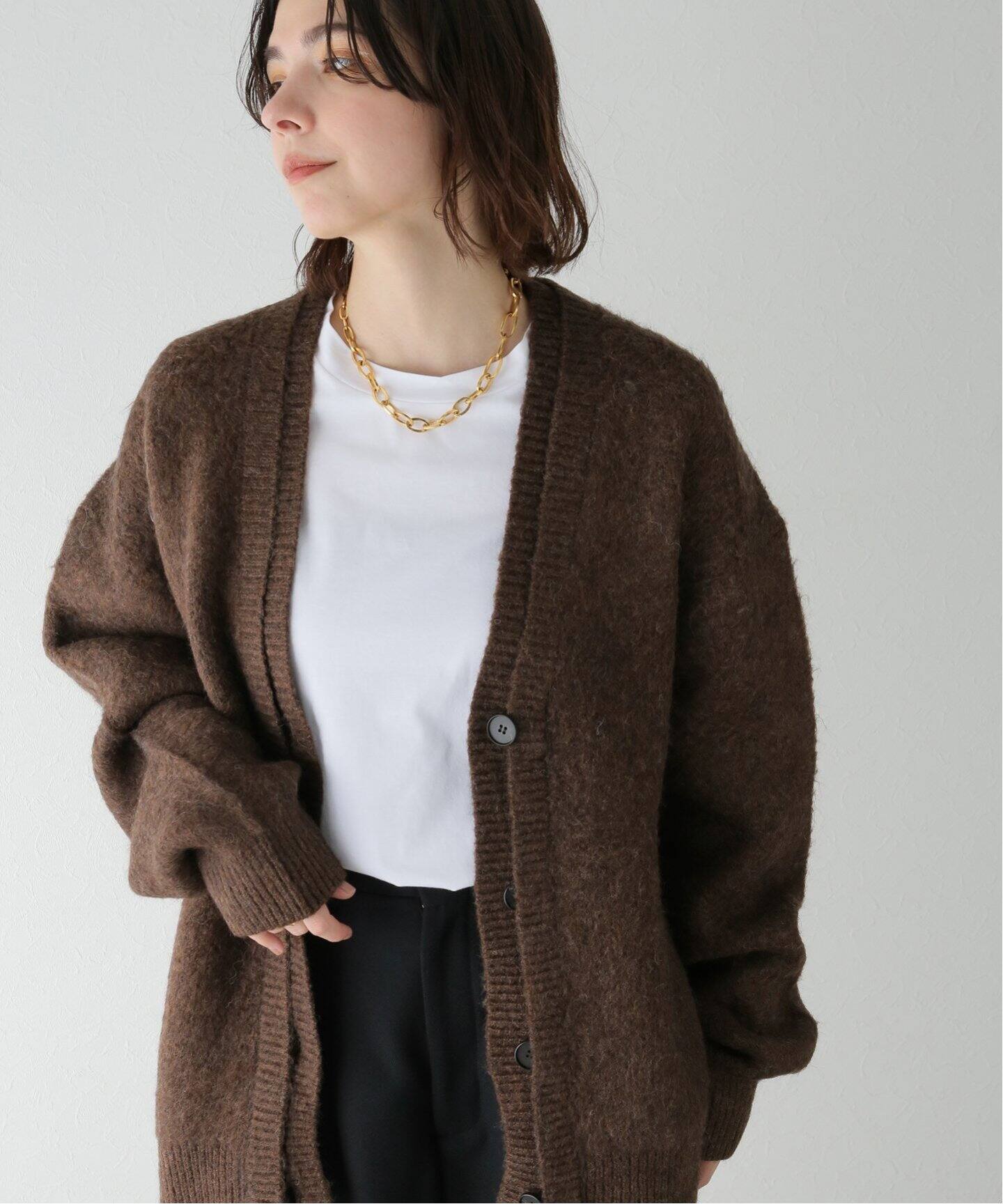 TODAYFUL / トゥデイフル】Brashed Vneck Cardigan（カーディガン  