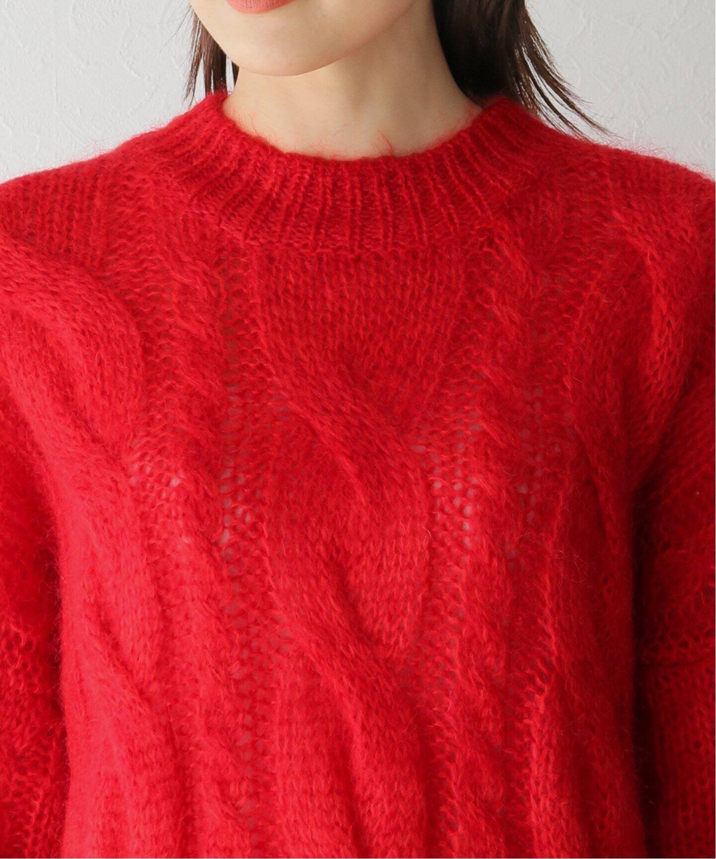 TICCA / ティッカ】モヘヤケーブルプルオーバー（ニット／セーター  