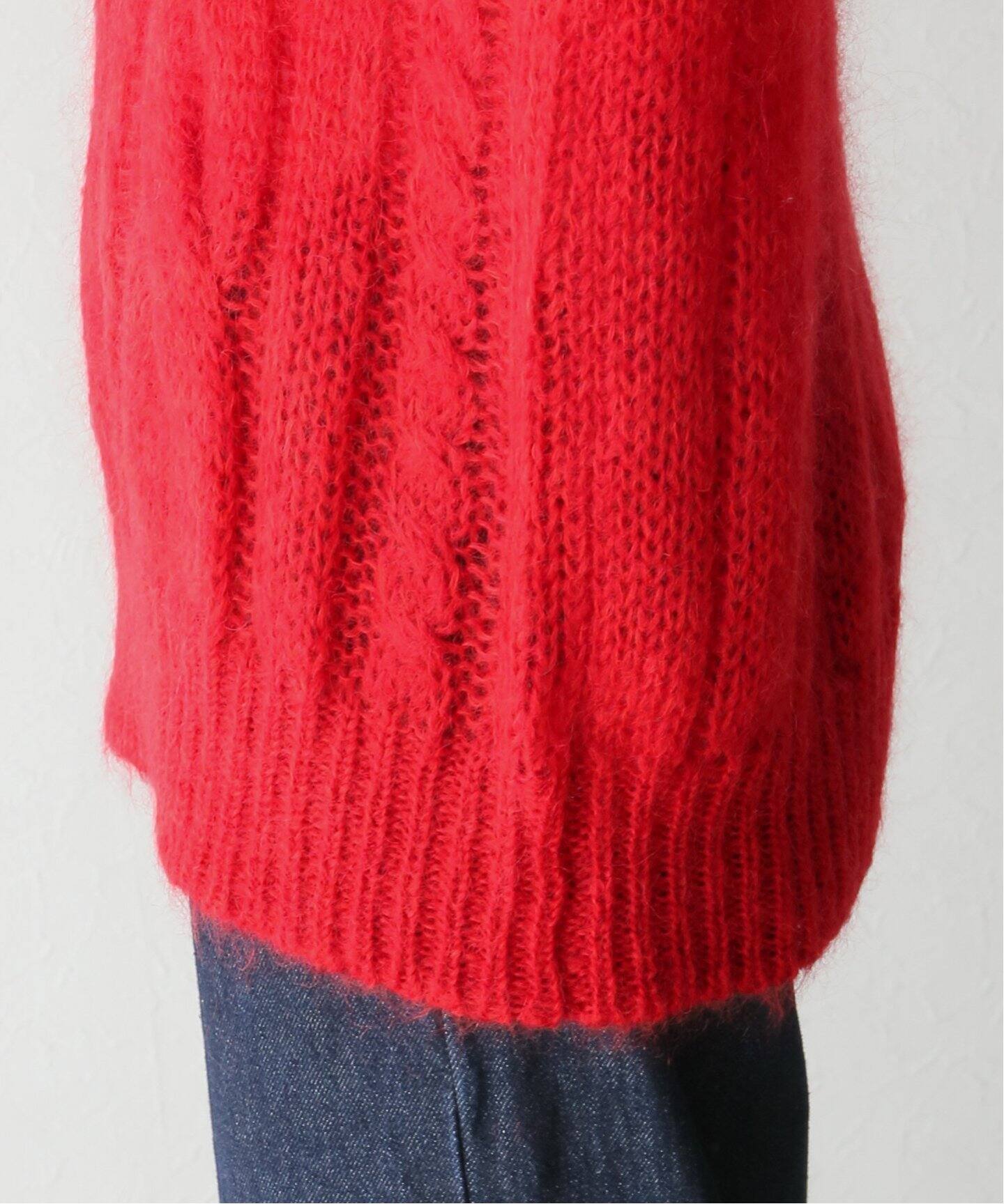 TICCA / ティッカ】モヘヤケーブルプルオーバー（ニット／セーター  