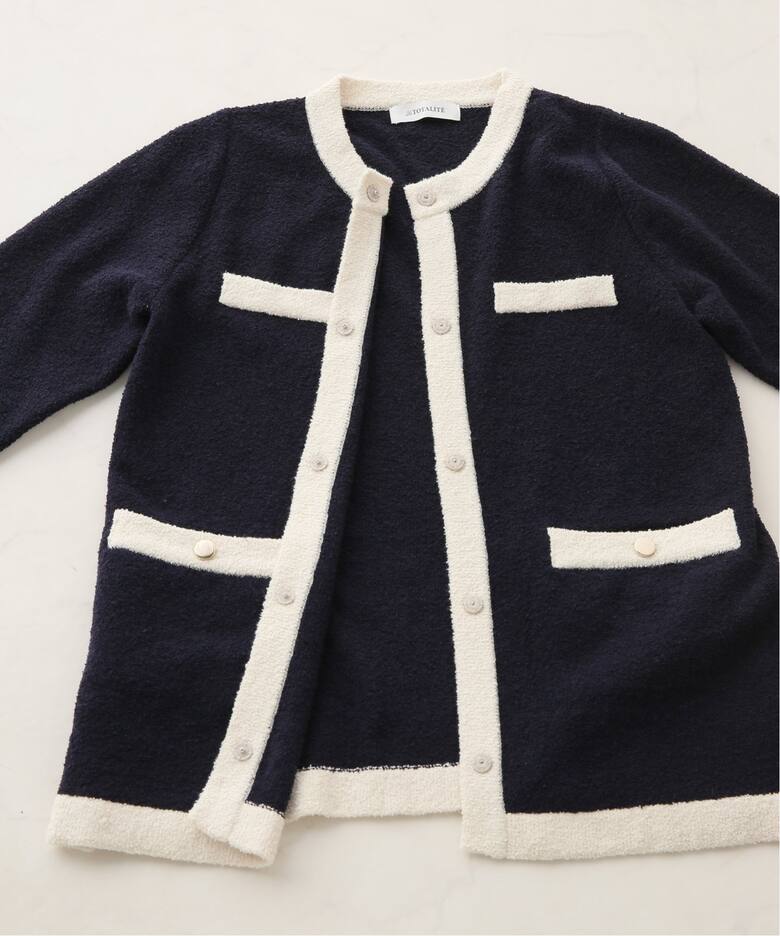 ブークレーカーディガン（カーディガン）｜La Totalite（ラ トータリテ  