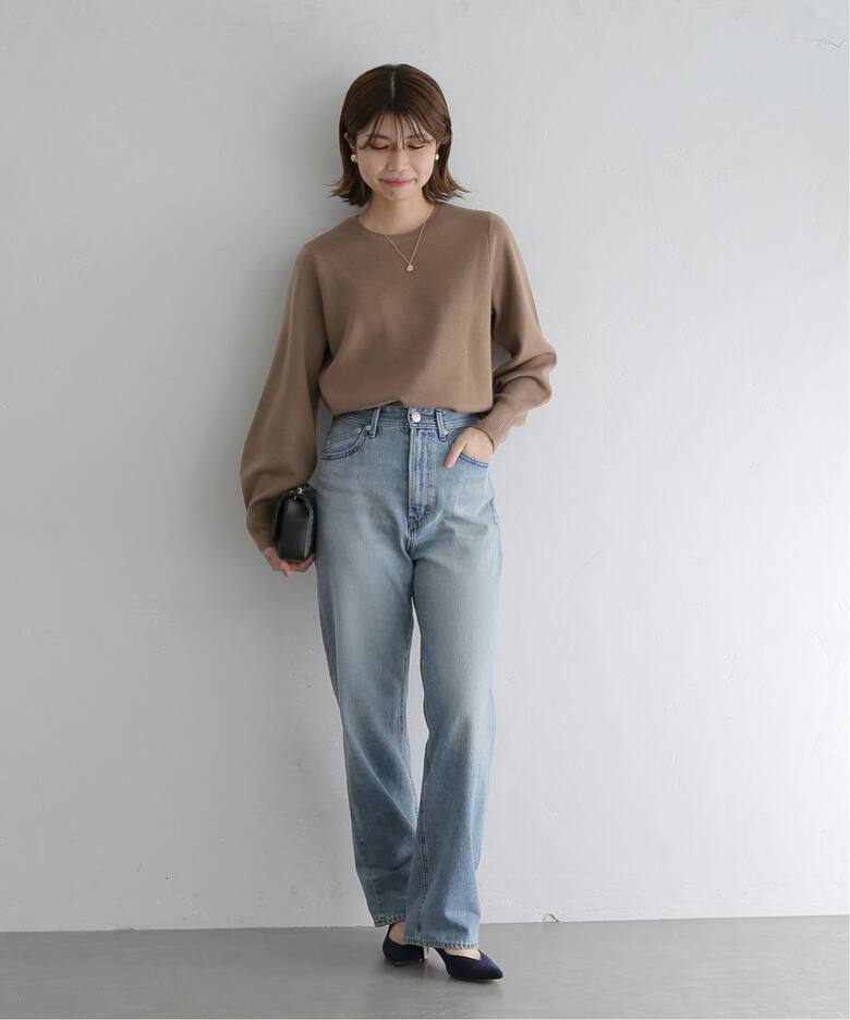 16Gスムースバックパールロングスリーブプルオーバー（ニット  