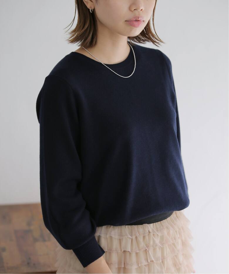 16Gスムースバックパールロングスリーブプルオーバー（ニット  