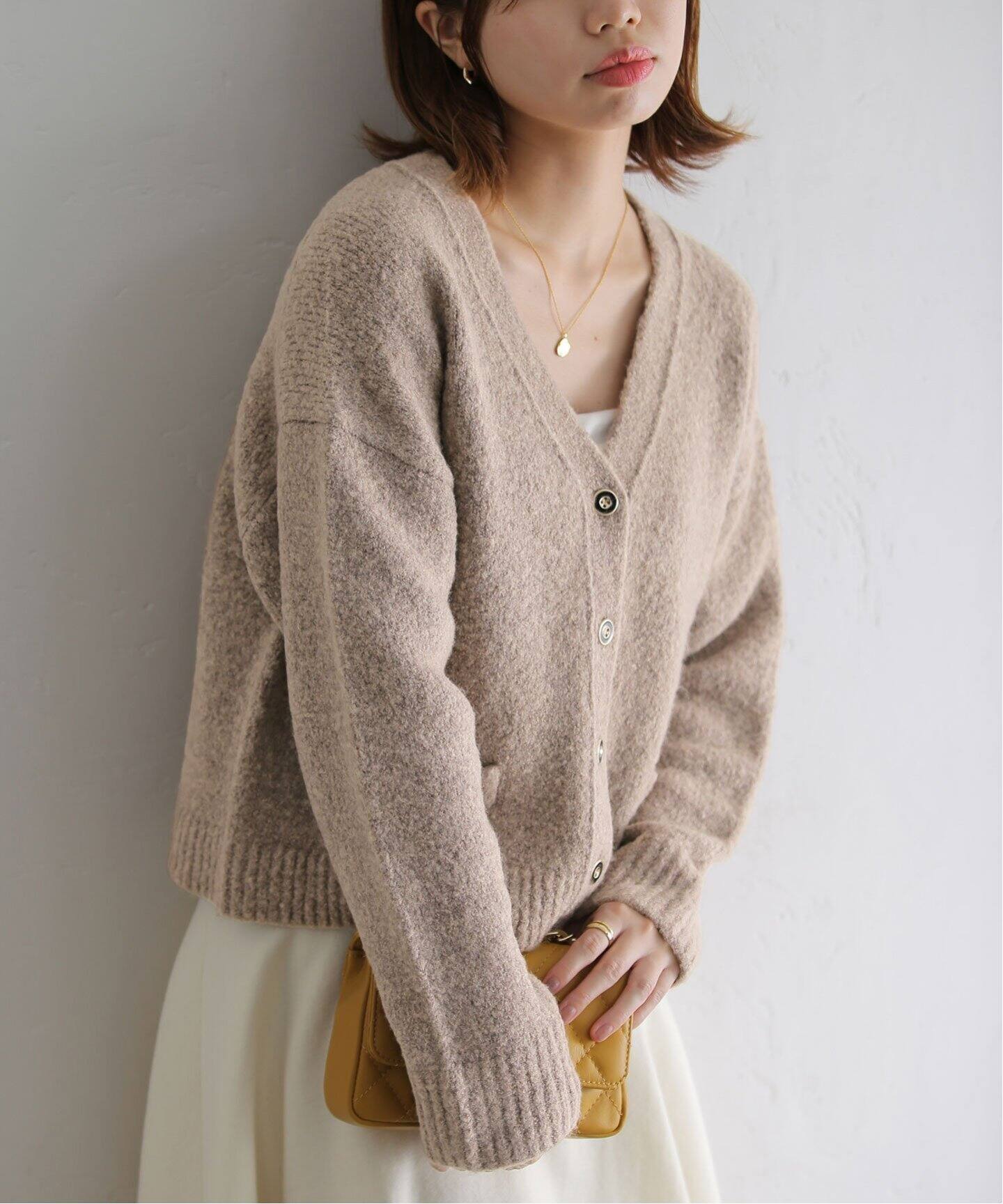 ブークレVショートカーディガン（カーディガン）｜La Totalite（ラ  