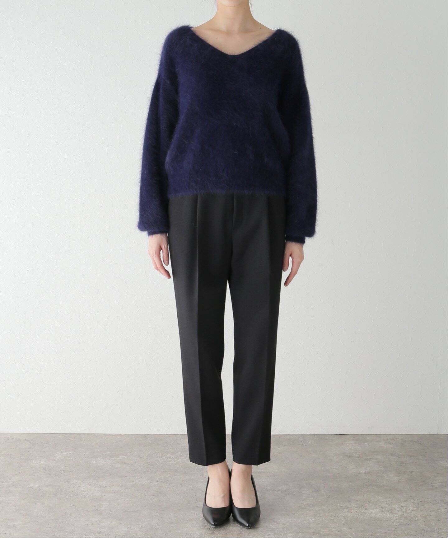 アンゴラ混Vプルオーバー（ニット／セーター）｜La Totalite（ラ  